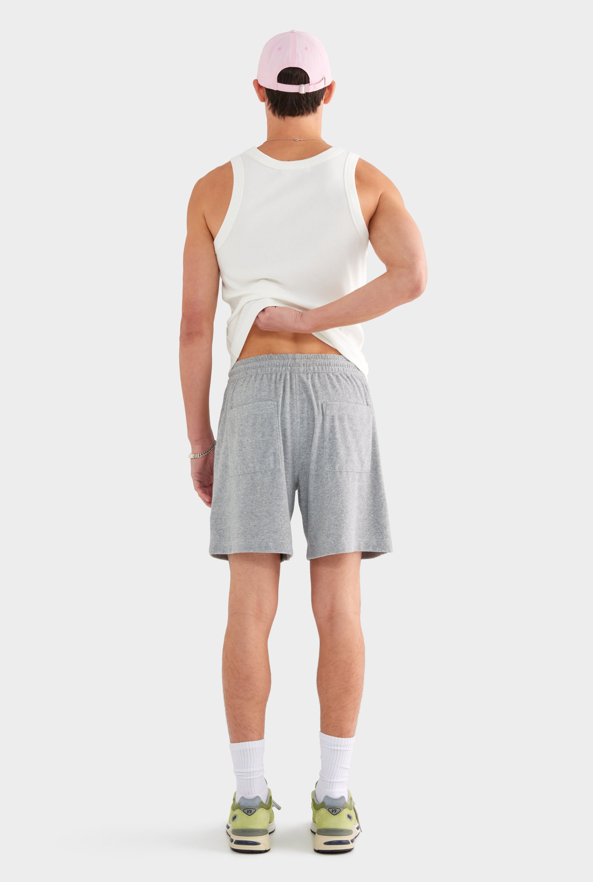 Terry Lounge Short - Grey Marl - 75% Cotton 25% Polyester / Grey Marl / S