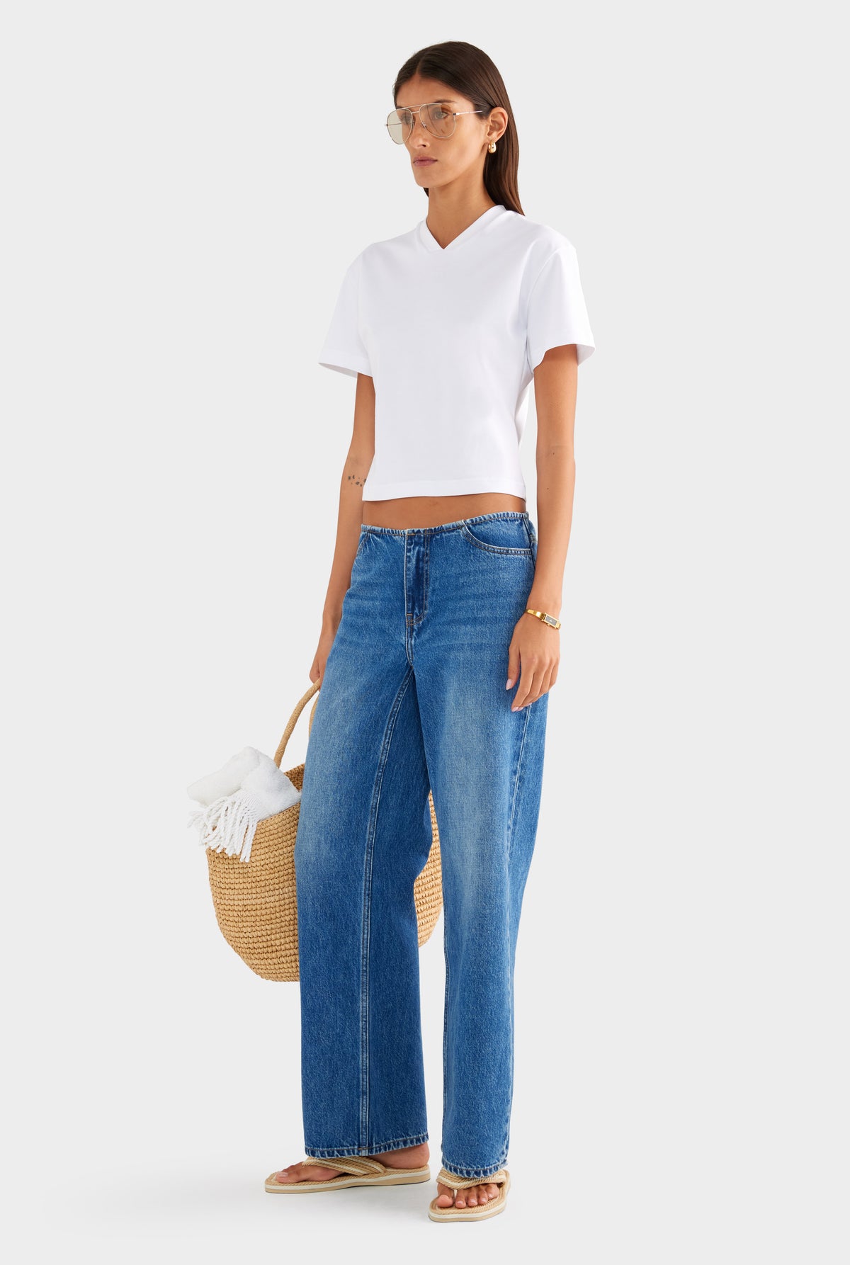 Low Rise Jean - Mid Indigo