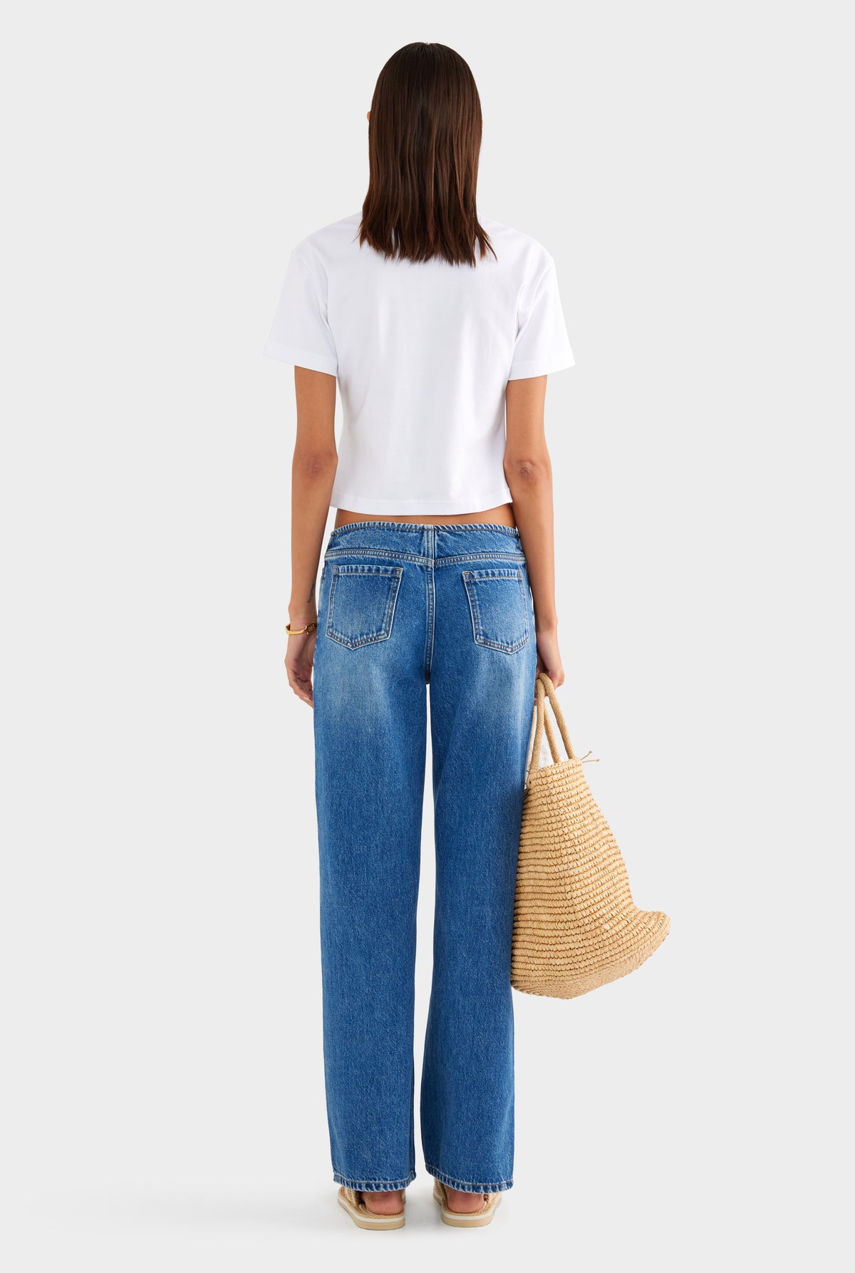 V Neck Tee - Off White