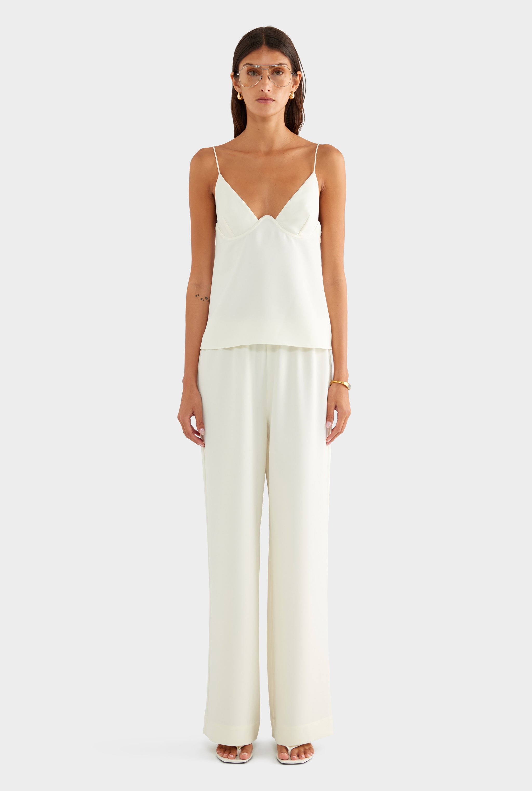 Underwire Cami Top - Off White - XS