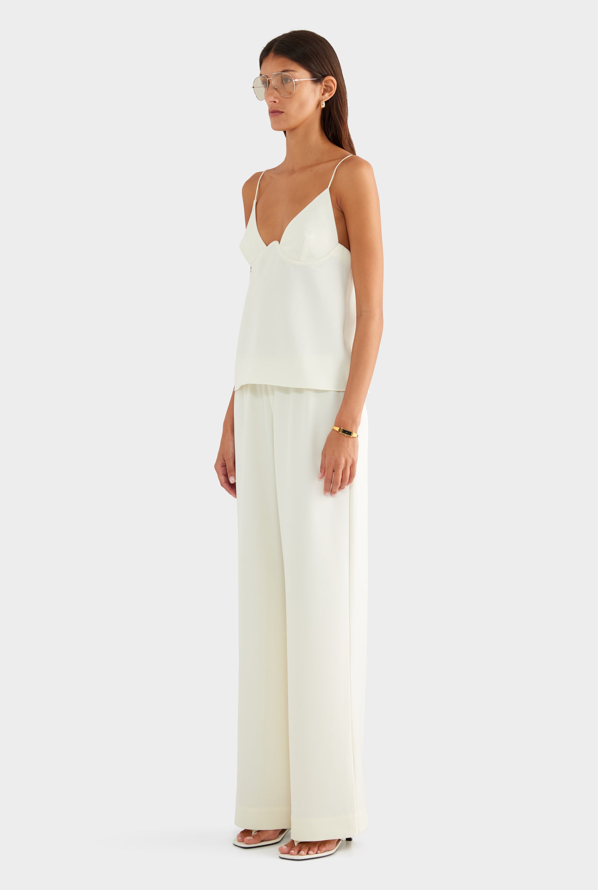 Underwire Cami Top - Off White - XS