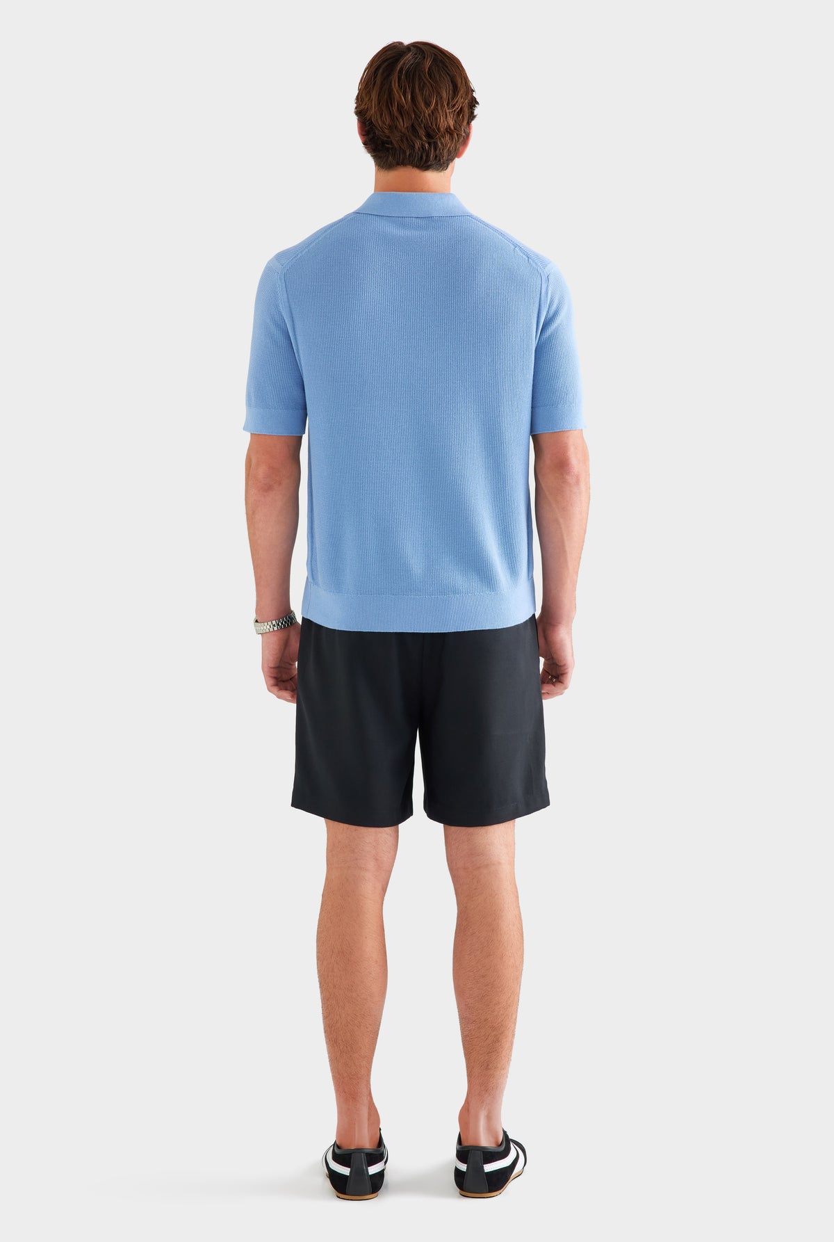 Lightweight Knit Polo - Dusk Blue
