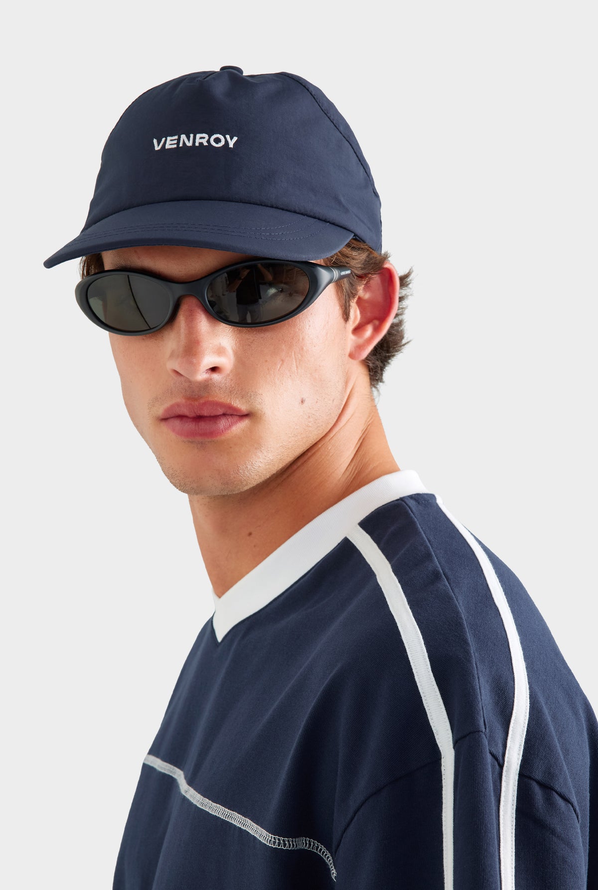 Nylon Sports Cap - Navy