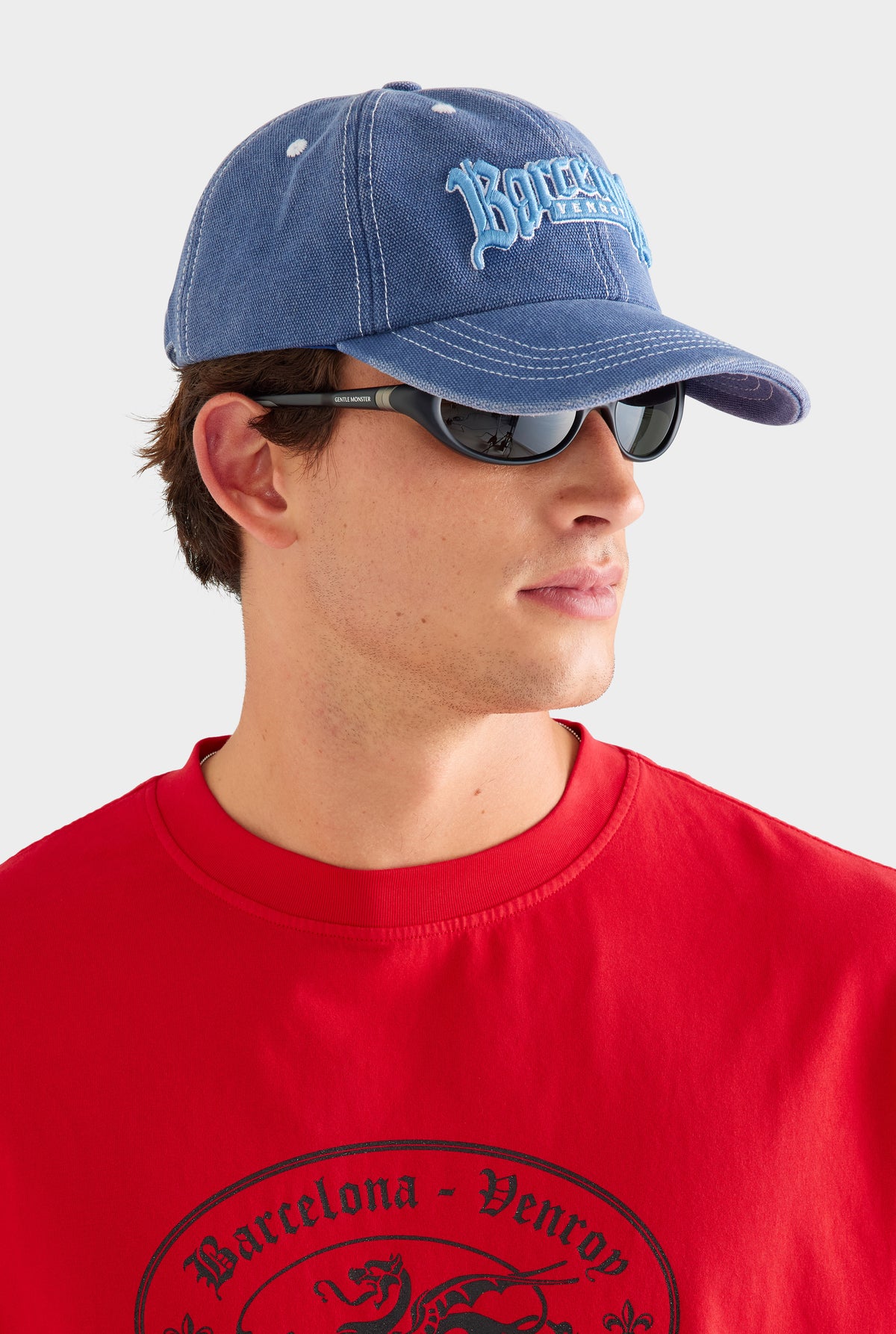 Barcelona Washed Canvas Cap - Washed Blue