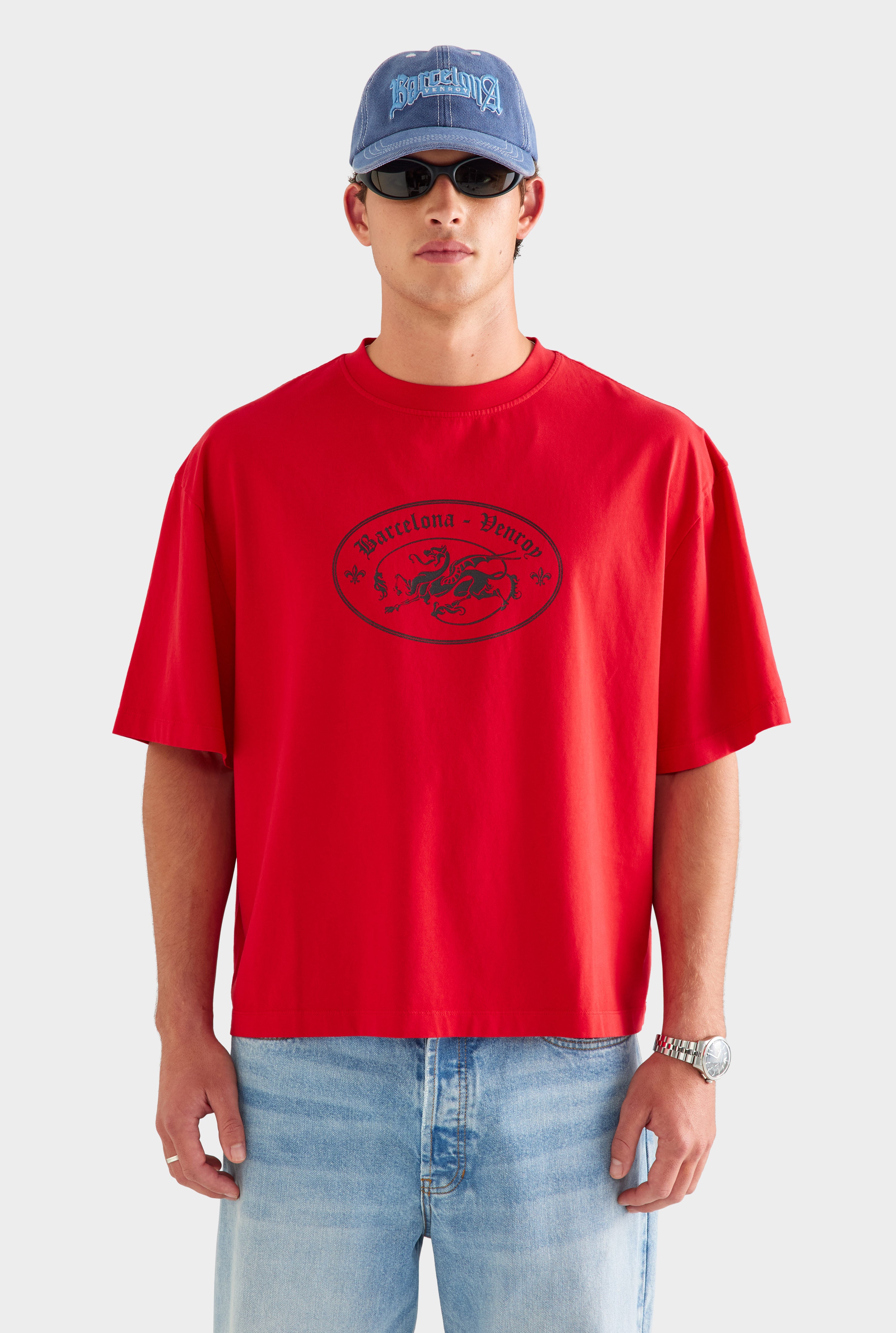 Oversized T Shirt - Catalan Red Dragon