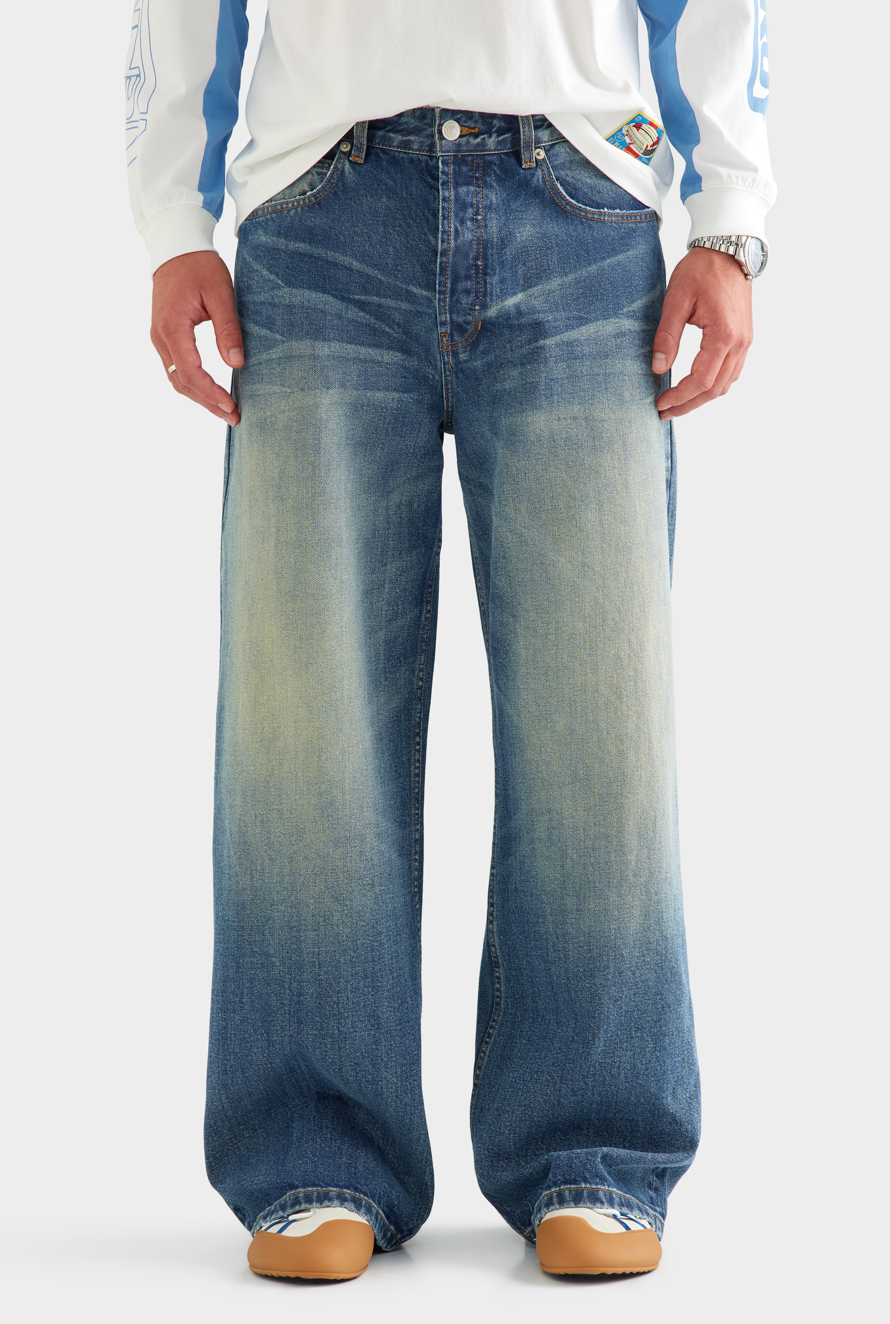 Baggy Denim Jean - Super Vintage Blue