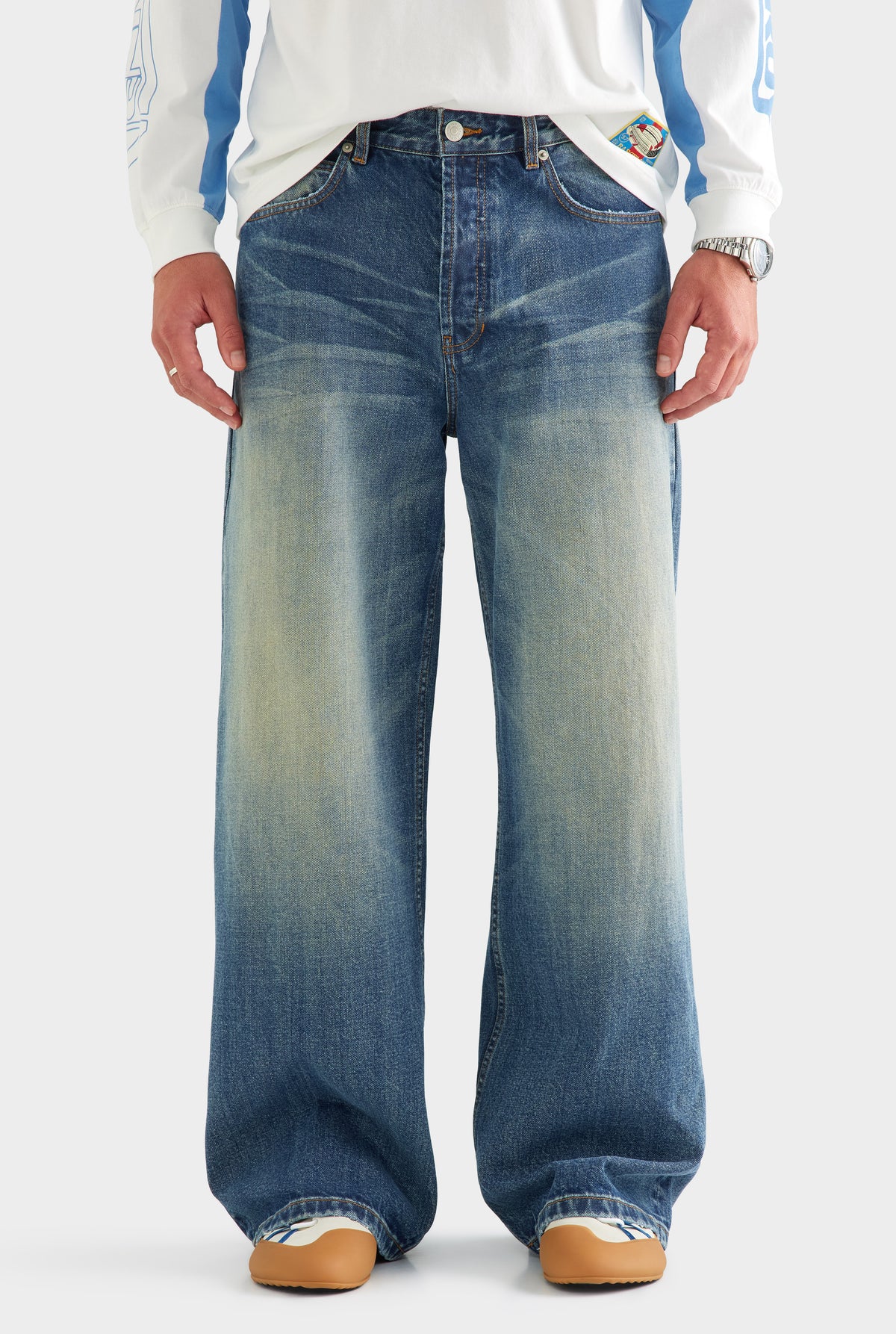 Baggy Denim Jean - Super Vintage Blue