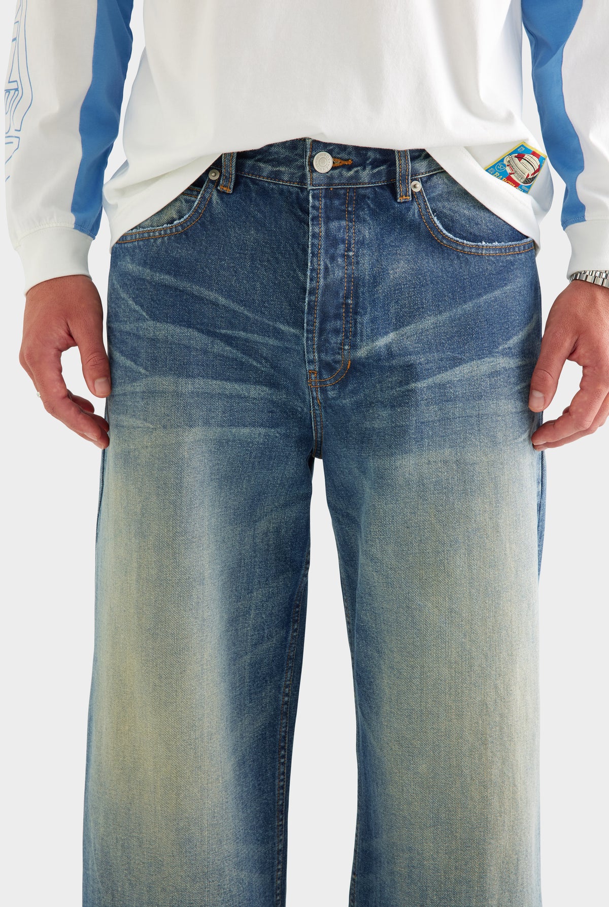 Baggy Denim Jean - Super Vintage Blue