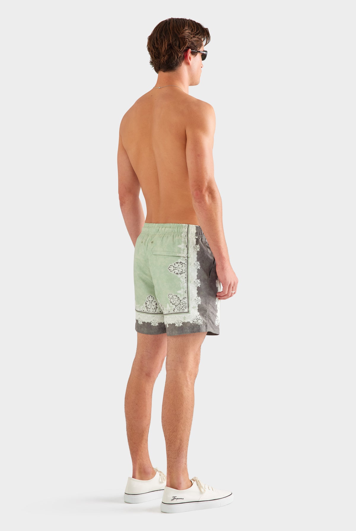 Printed Swim Short - Sage Tapestry [[SU26 - MENS - D2 - 31012 - Printed Swim Short - Sage Tapestry_0283.jpg]]