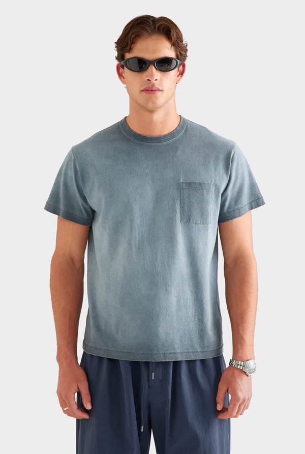 Cotton Slub Pocket Tee - Washed Ink [[SU26 - MENS - D2 - 32179 - Cotton Slub Pocket Tee - Washed Ink_0503.jpg]]