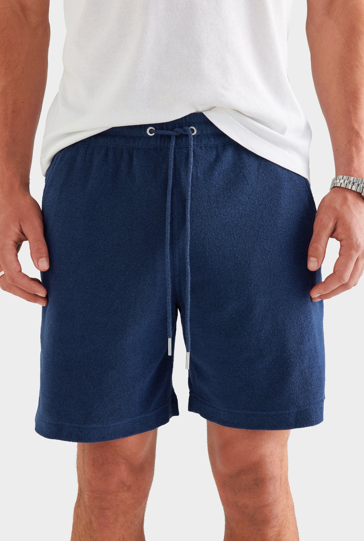 Terry Lounge Short - Navy [[SU26 - MENS - D2 - 34052 - Terry Lounge Short - Navy_0439_R.jpg]]