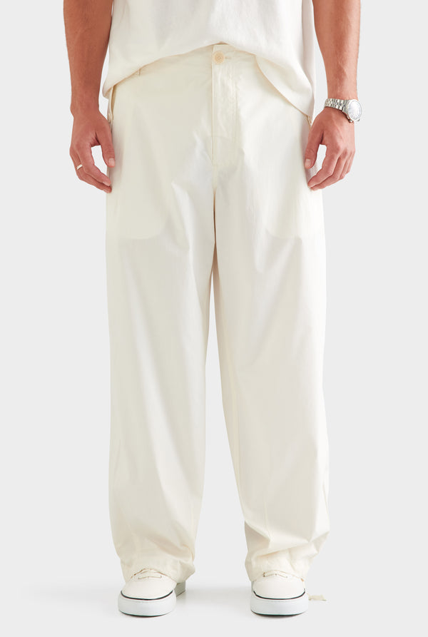 Cotton Poplin Parachute Pant - Cream [[SU26 - MENS - D2 - 35088 - Cotton Poplin Parachute Pant - Cream_0462.jpg]]