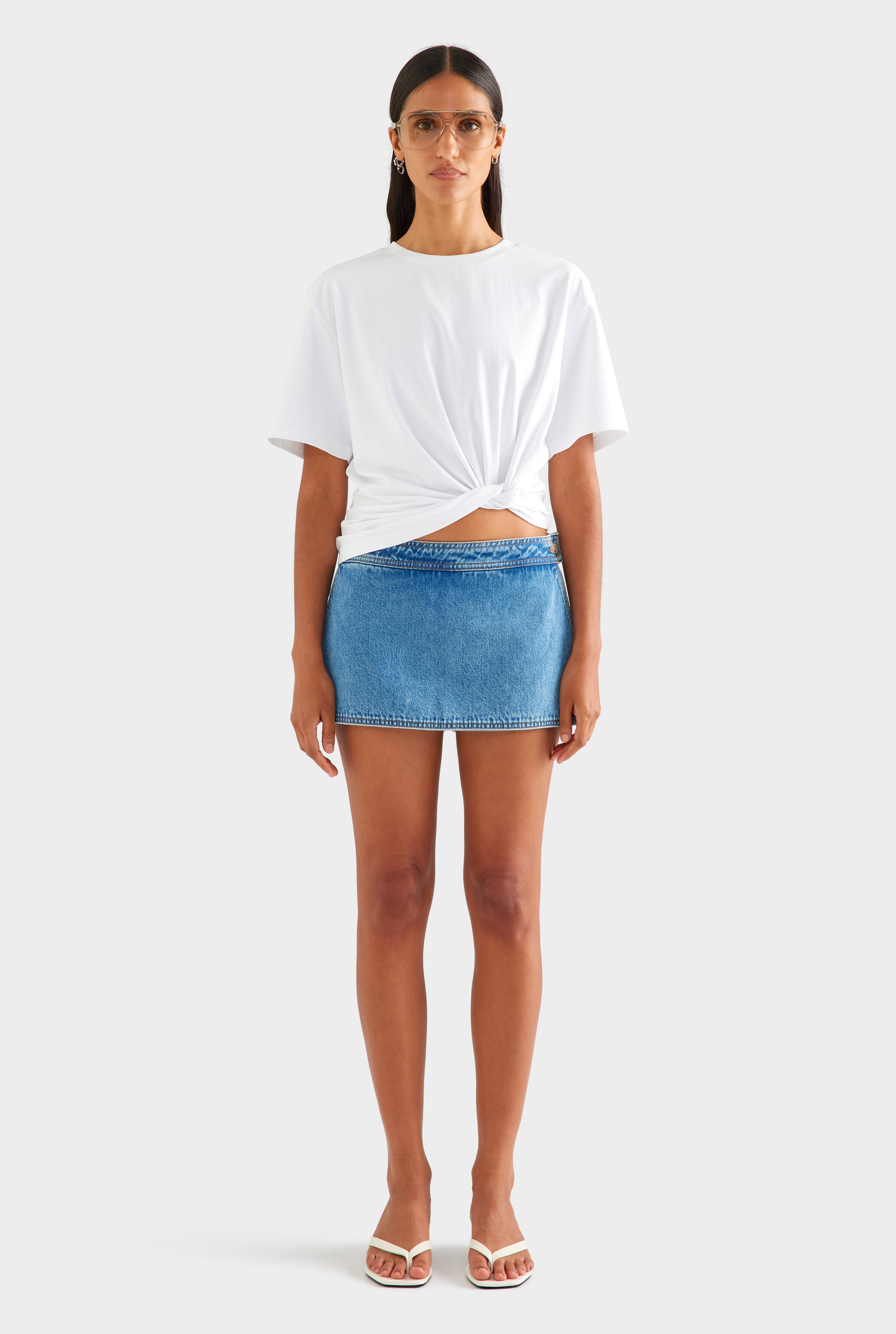 Denim Culotte - Mid Indigo