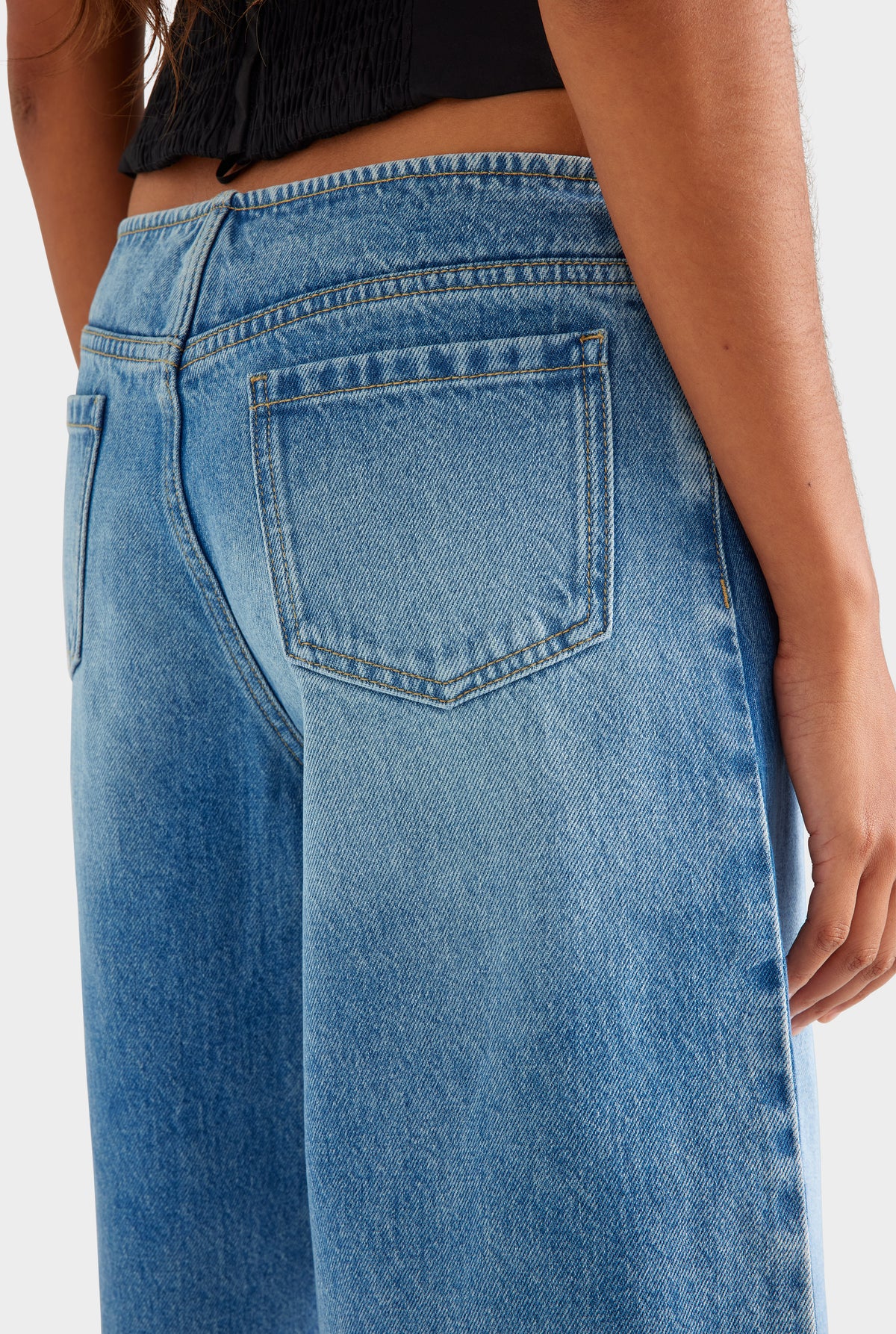 Low Rise Denim Bermuda - Mid Indigo