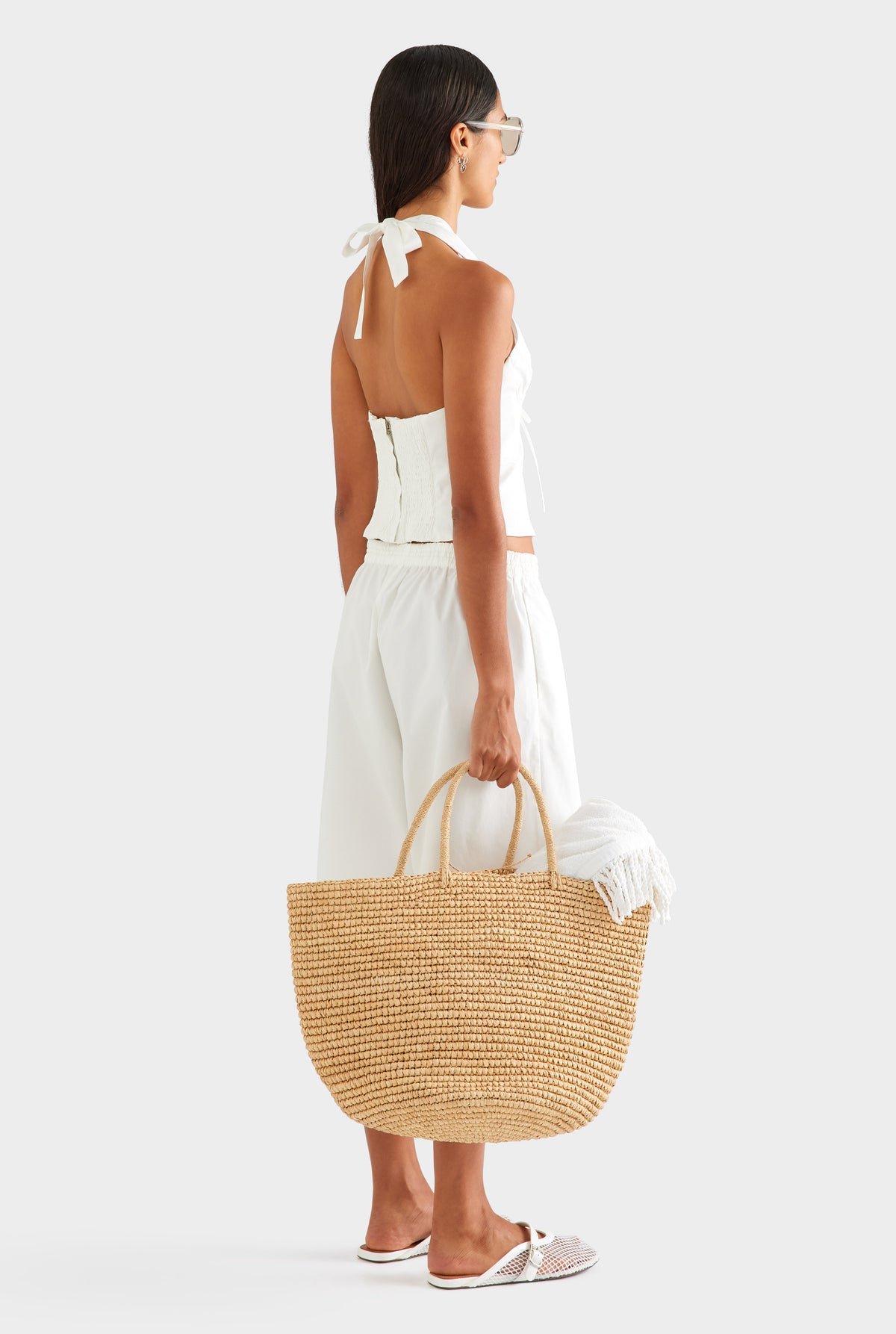 Cotton Bermuda Short - White