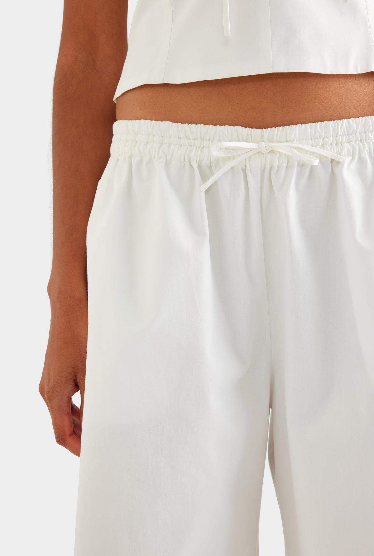 Cotton Bermuda Short - White