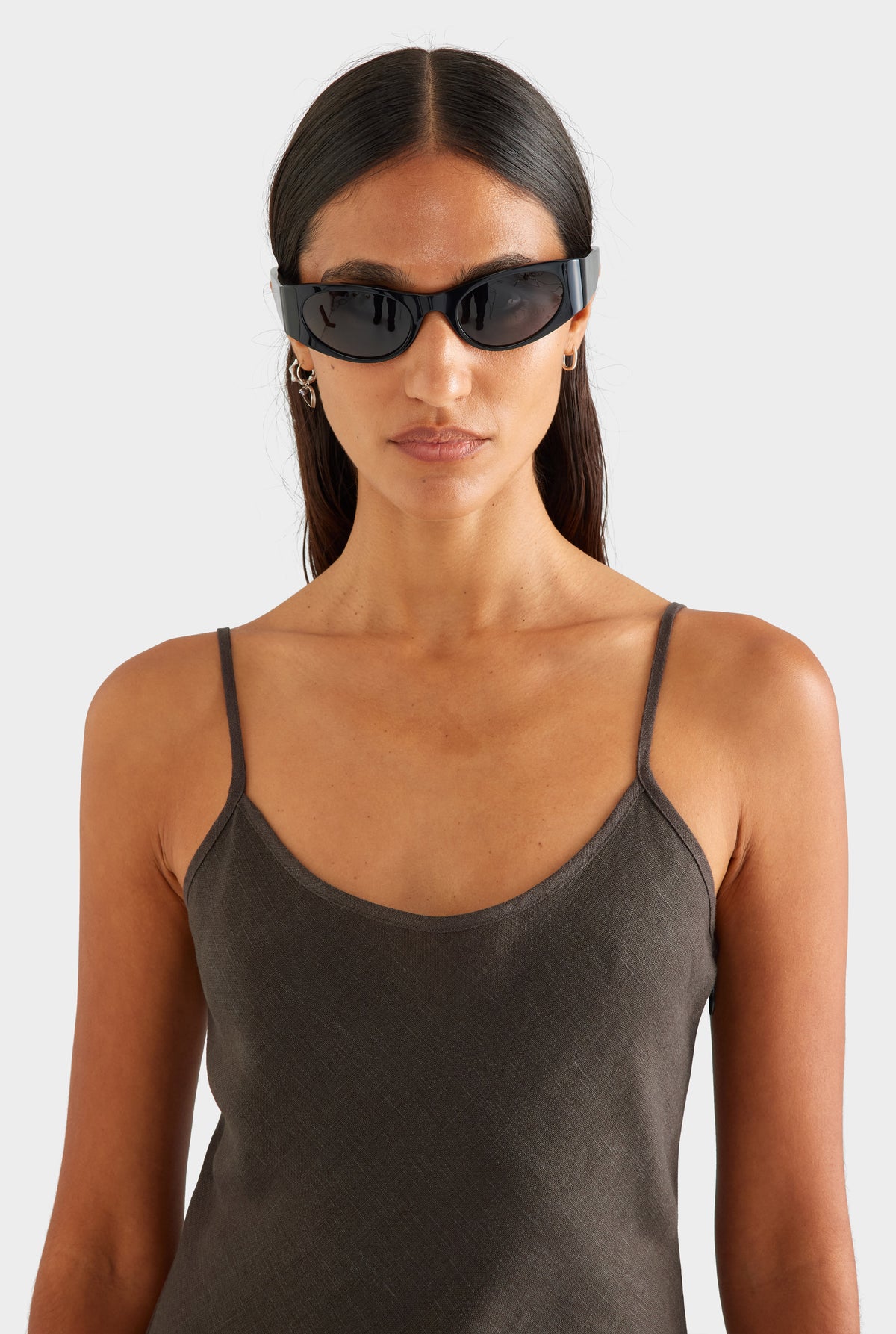 Linen Slip Dress - Cacao