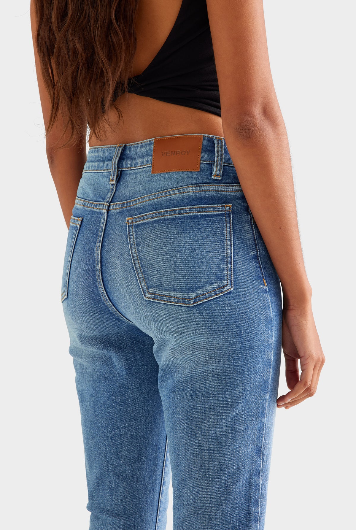 Denim Capri - Vintage Mid Indigo [[SU26 - WOMENS - D2 - 44060 - Denim Capri - Vintage Mid Indigo_0400.jpg]]