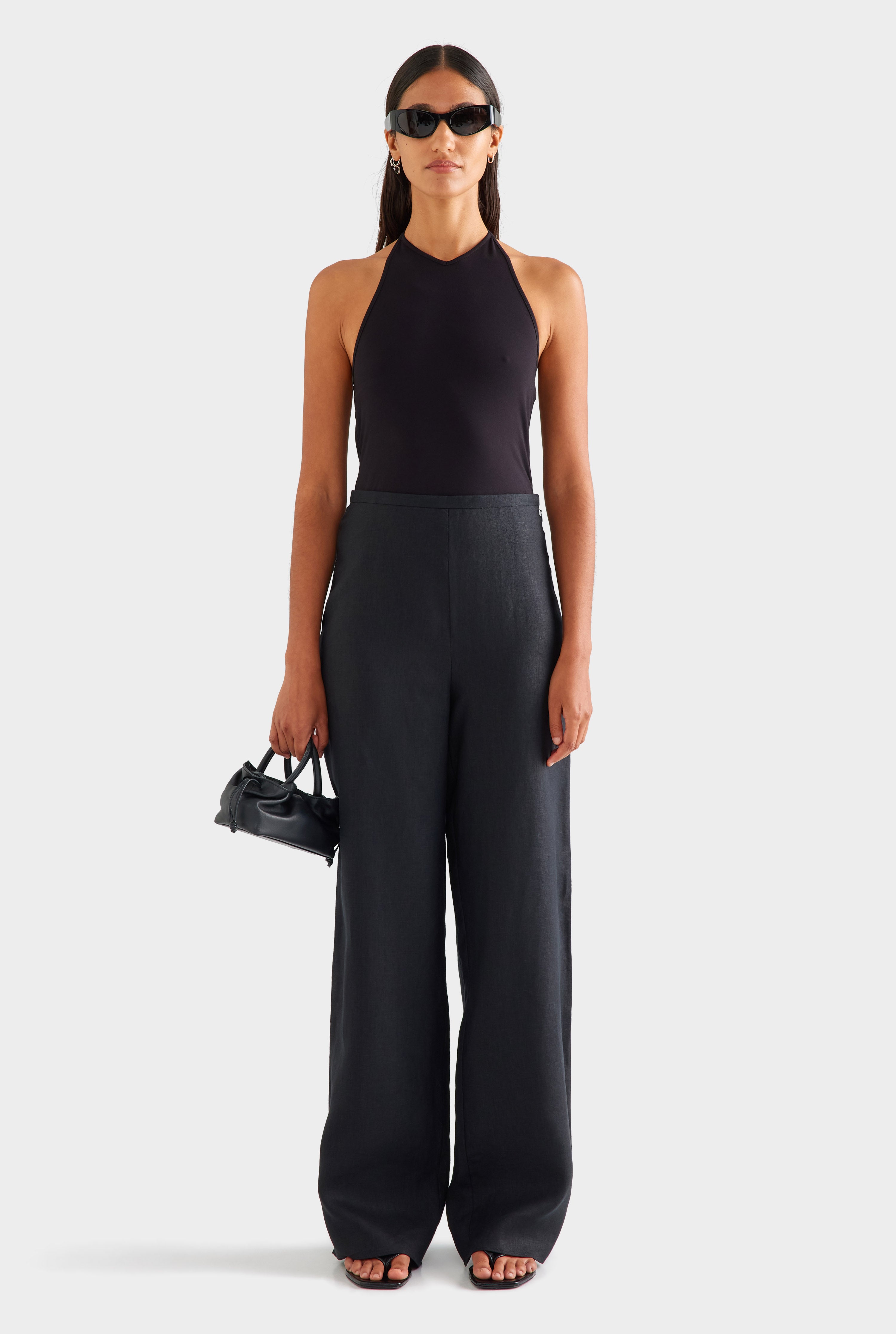 Linen Relaxed Pant - Black [[SU26 - WOMENS - D2 - 45066 - Linen Relaxed Pant - Black_0337_R.jpg]]
