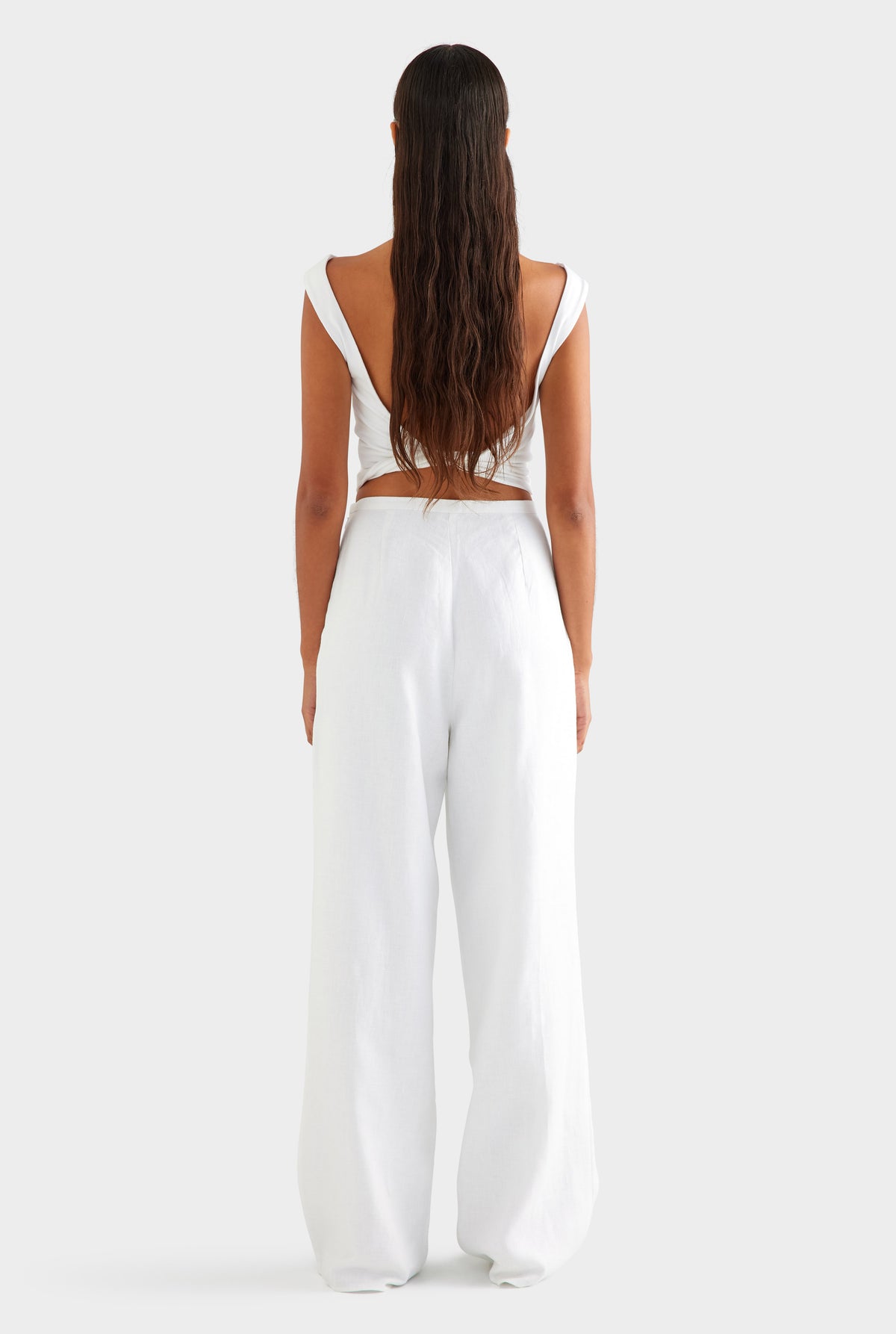 Linen Relaxed Pant - White [[SU26 - WOMENS - D2 - 45066 - Linen Relaxed Pant - White_0488_R.jpg]]