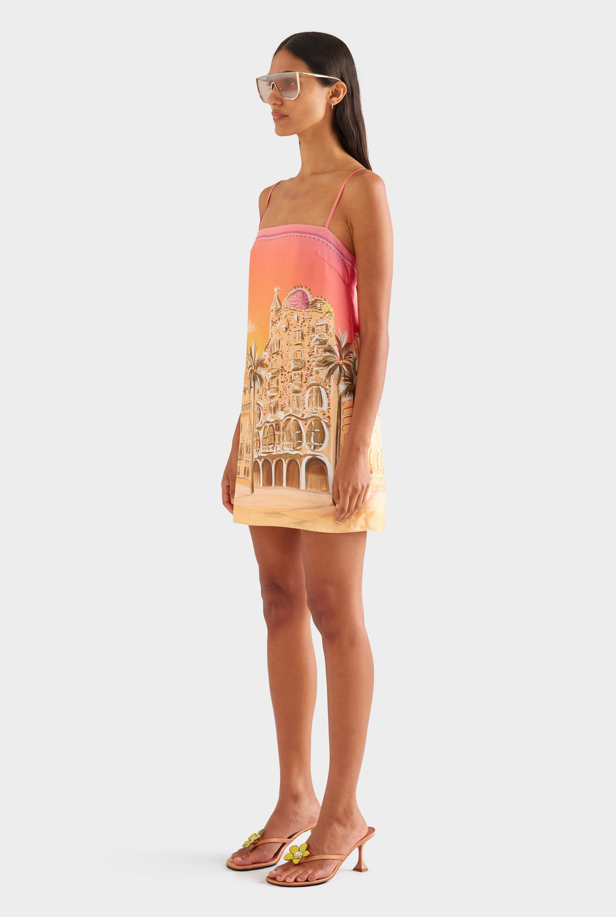 Silk Twill Mini Dress - Casa Batlló [[SU26 - WOMENS - D2 - 47153 - Silk Twill Mini Dress - Casa Batlló_0795 copy.jpg]]