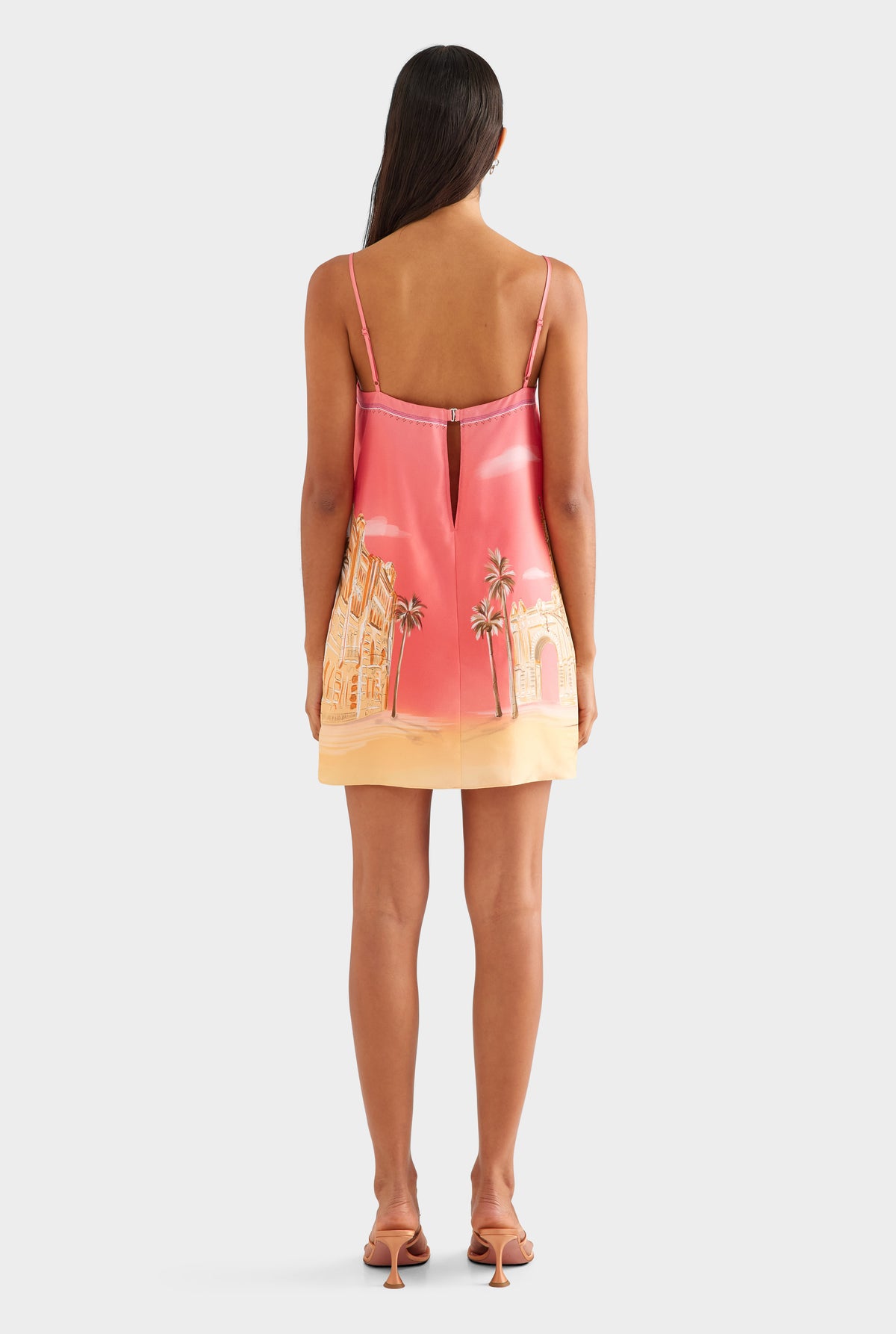 Silk Twill Mini Dress - Casa Batlló [[SU26 - WOMENS - D2 - 47153 - Silk Twill Mini Dress - Casa Batlló_0802 copy.jpg]]