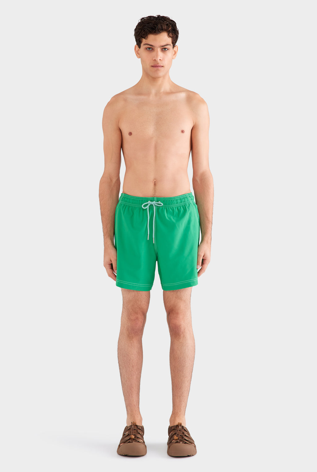 Solid Stretch Swim Short - Jade Green