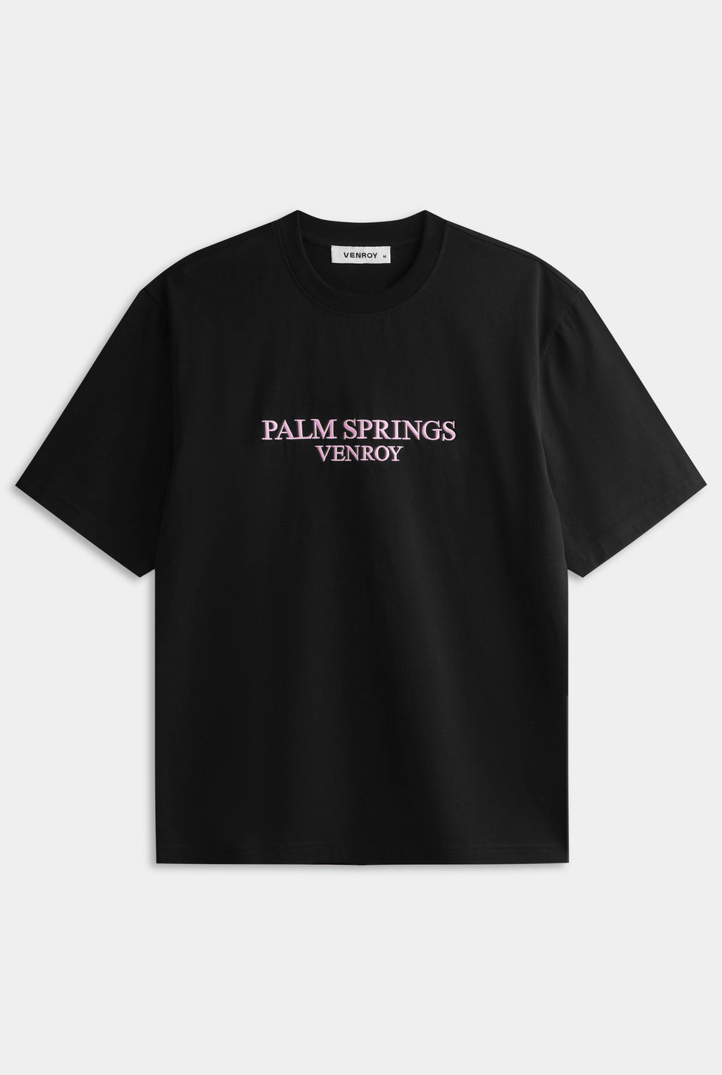 Standard Cotton T Shirt - Black/Pink