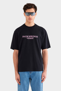 Standard Cotton T Shirt - Black/Pink