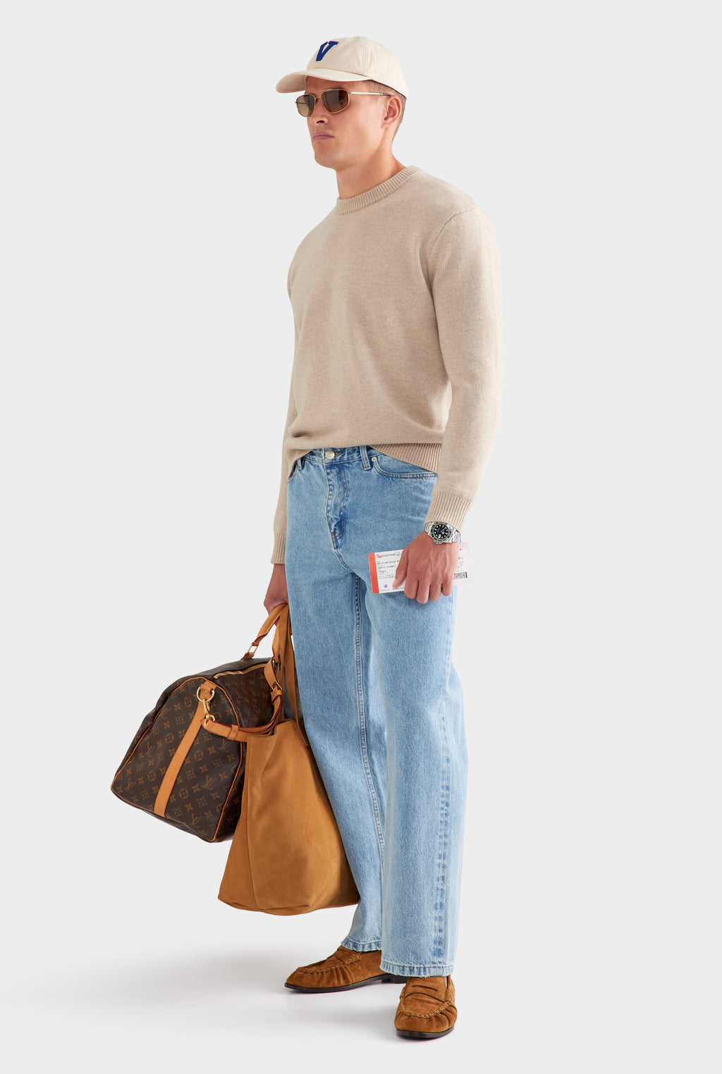 Straight Leg Denim Jean - Light Blue