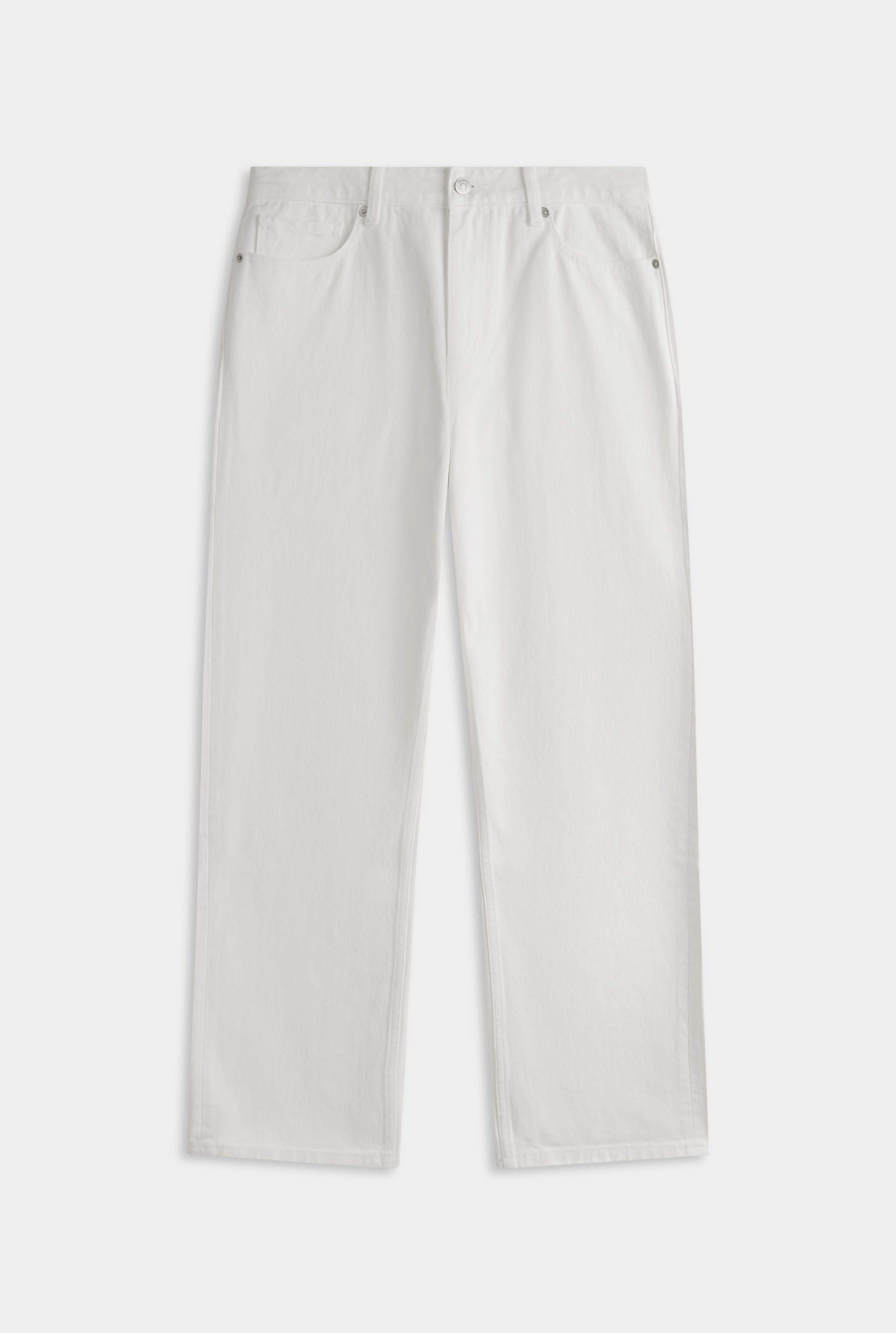 Straight Leg Denim Jean - White