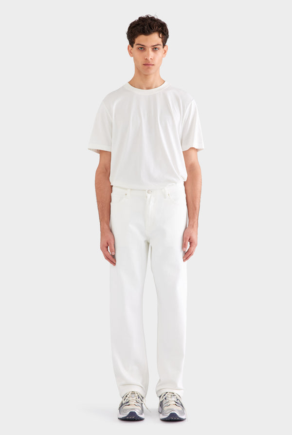 Straight Leg Denim Jean - White