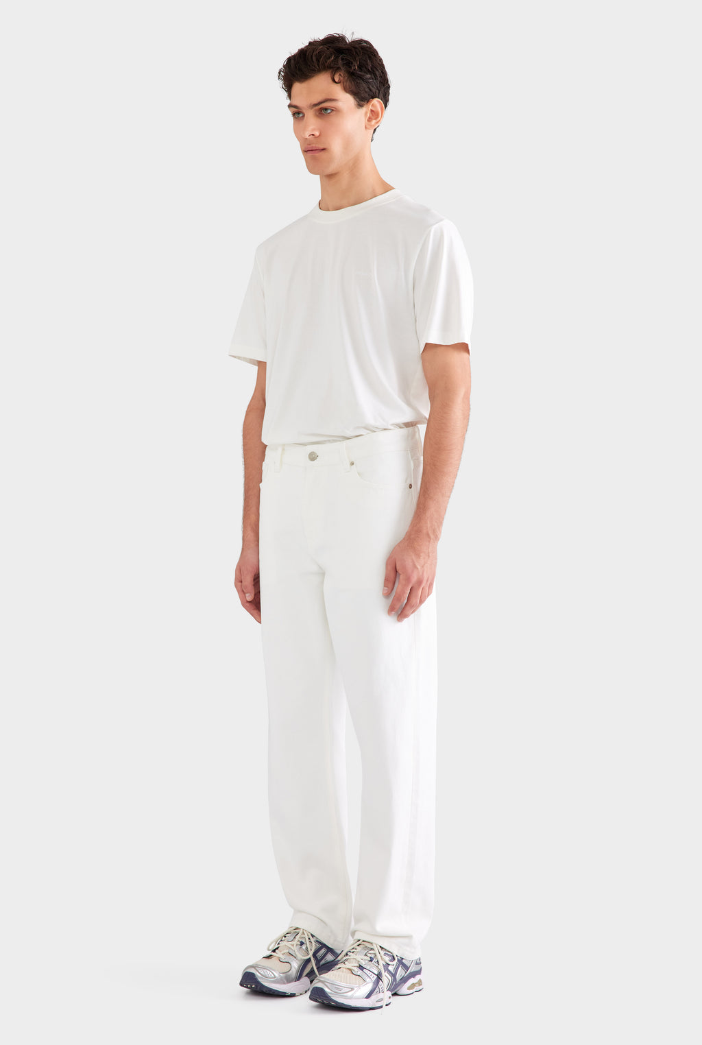 Straight Leg Denim Jean - White