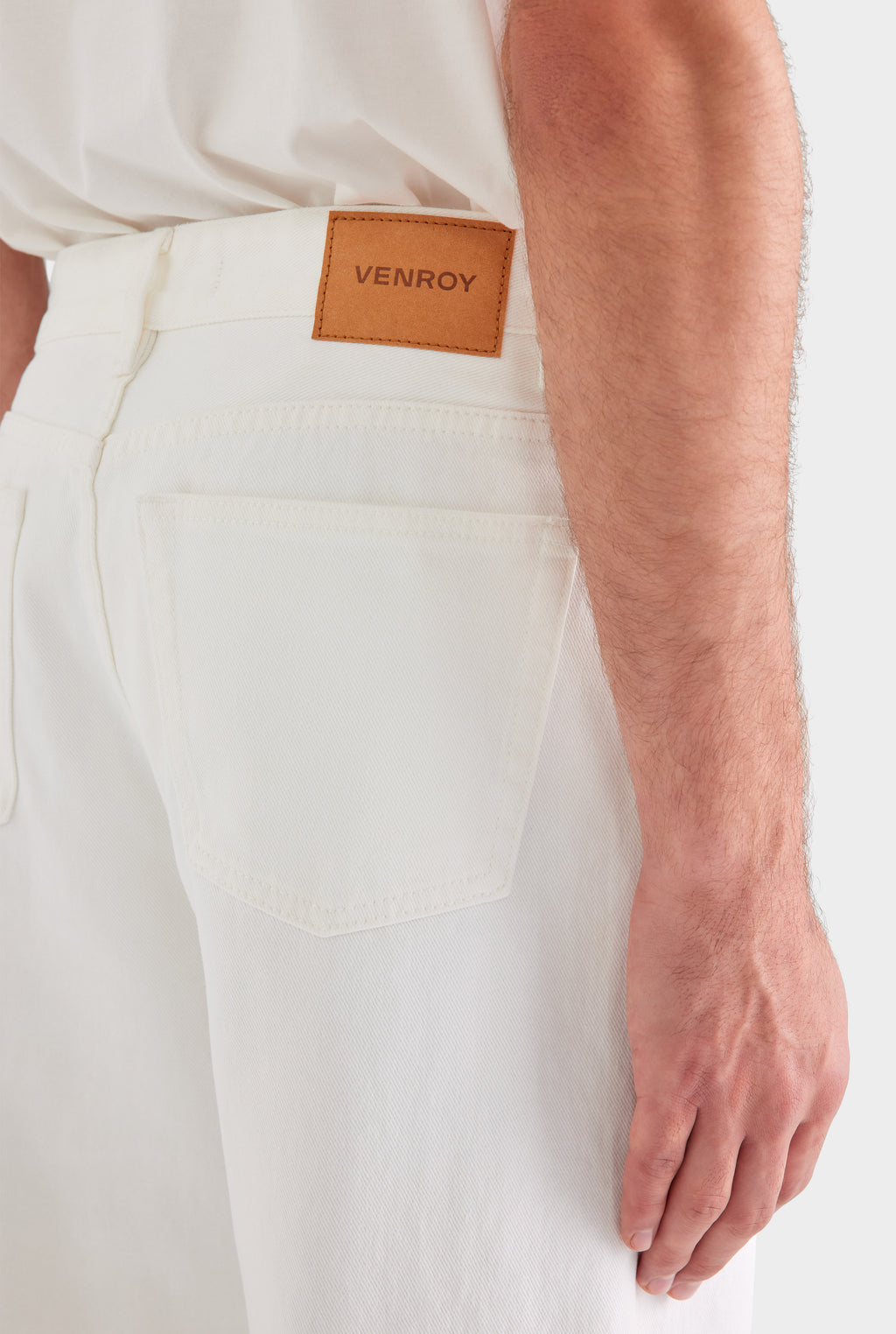 Straight Leg Denim Jean - White