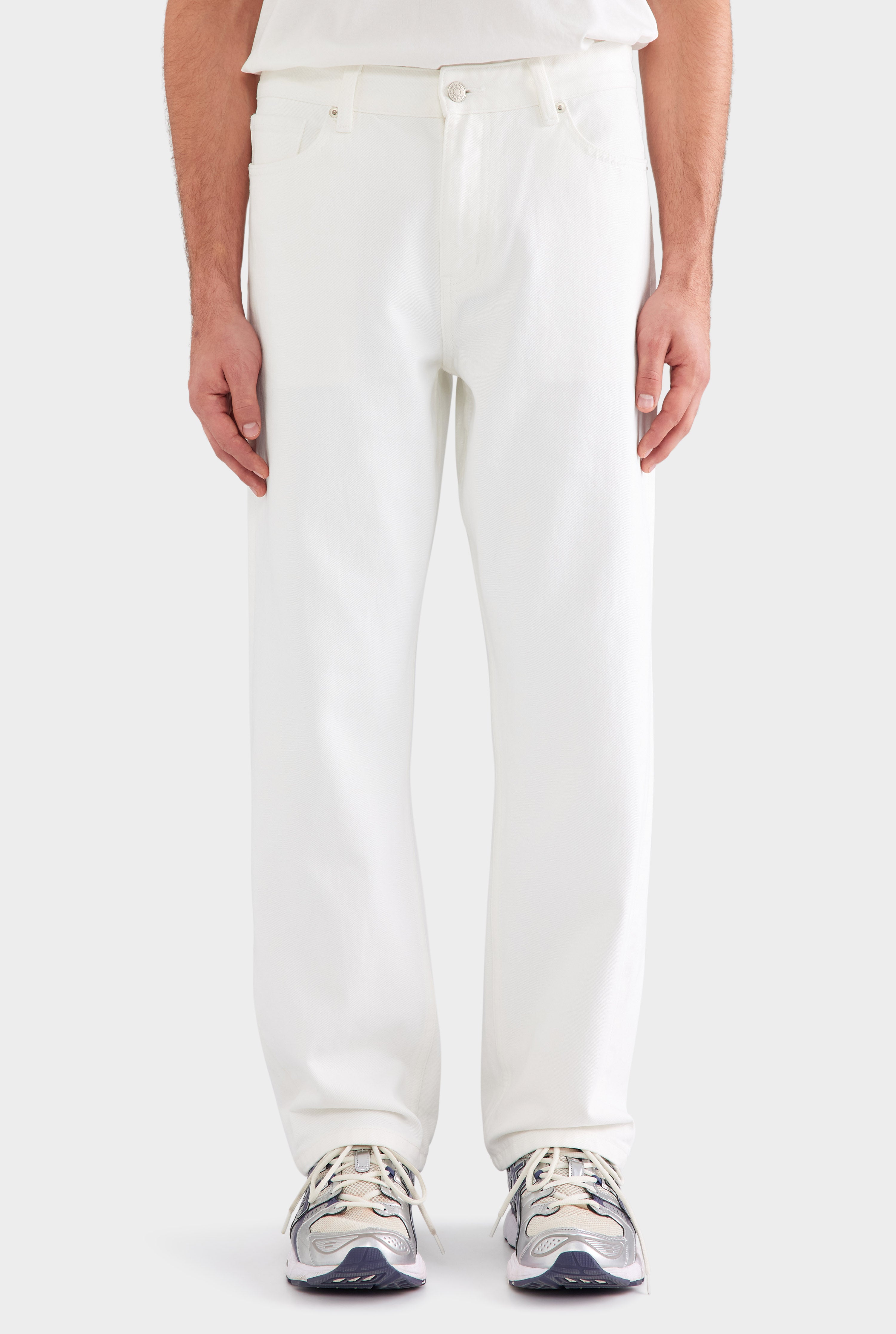 Straight Leg Denim Jean - White