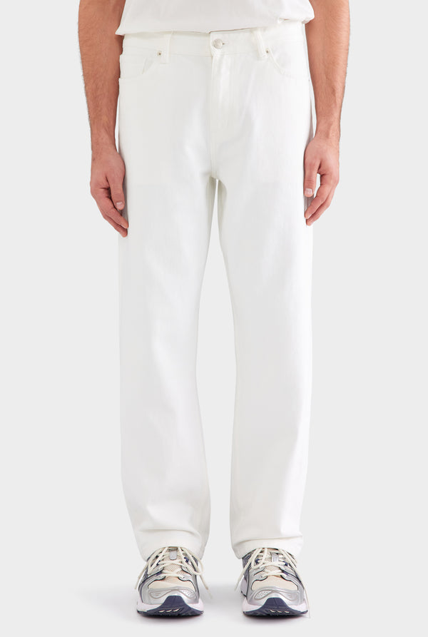 Straight Leg Denim Jean - White