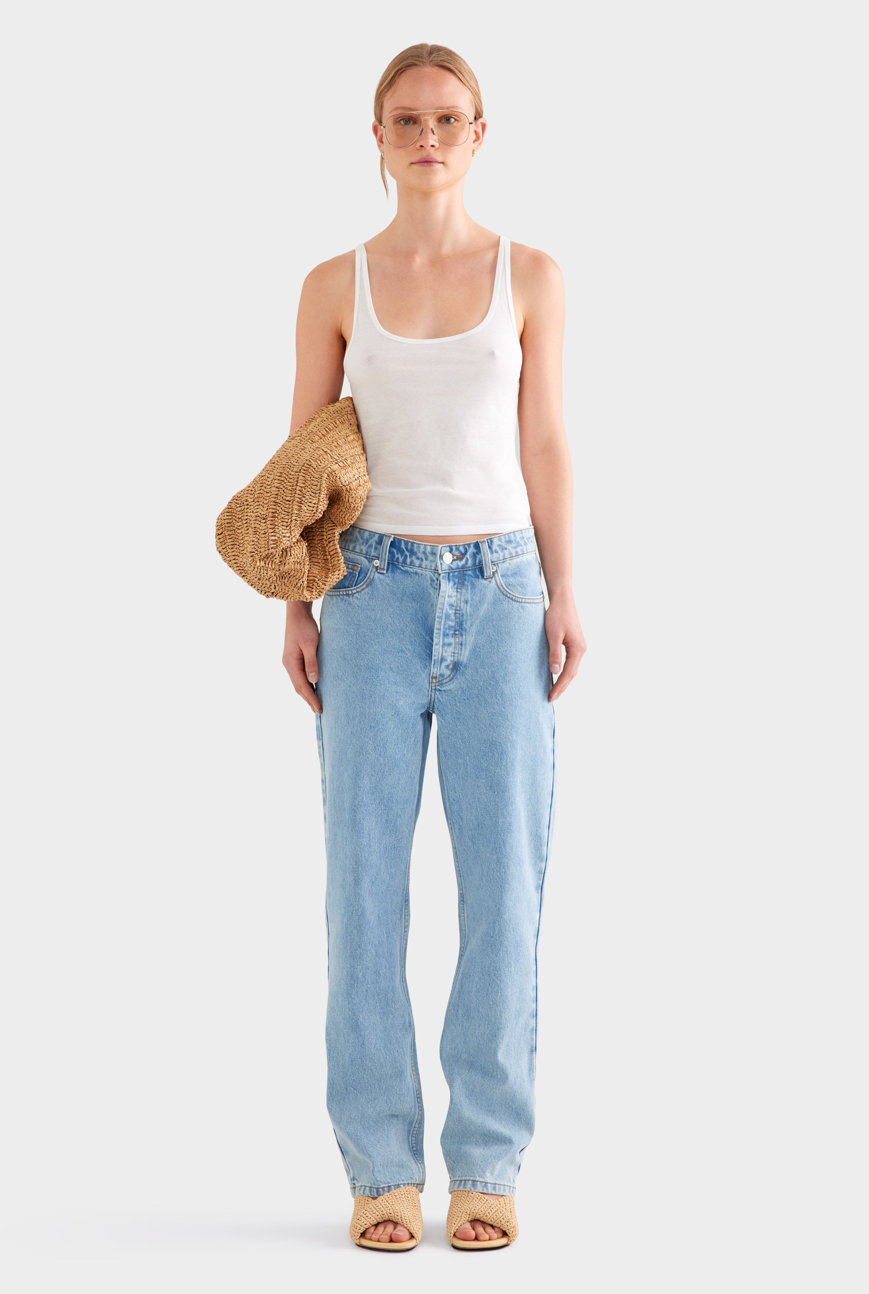 Straight Leg Jean - Light Blue