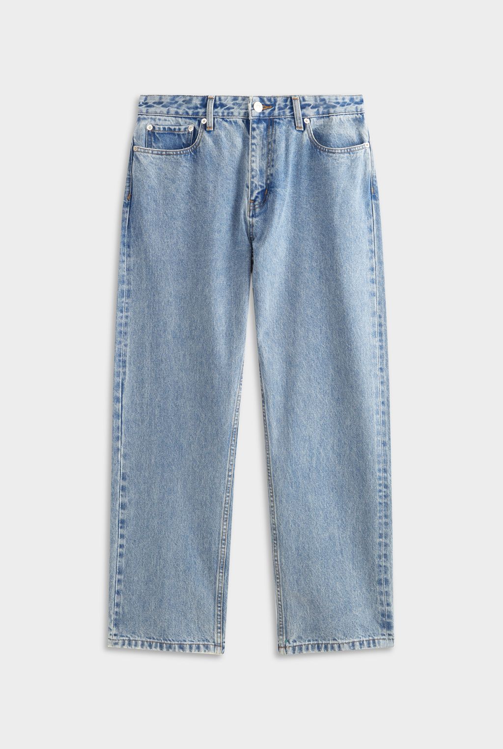 Straight Leg Denim Jean - Light Blue