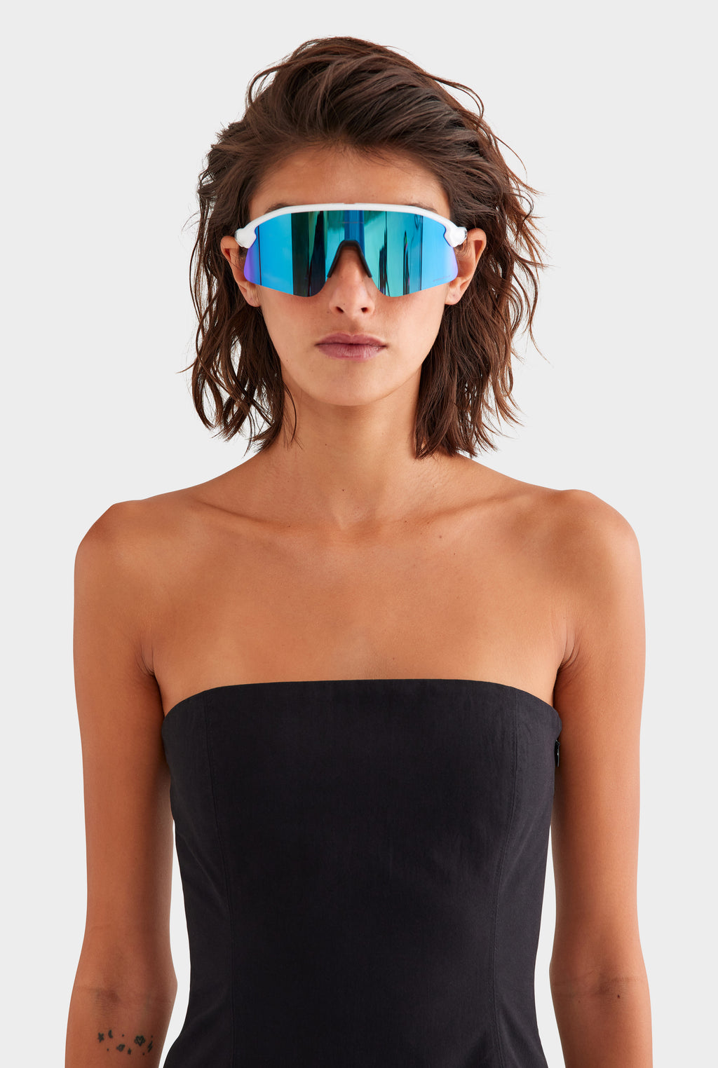 Strapless Cotton Mini Dress in Black | Venroy VENROY Strapless Cotton Mini Dress in Black | Venroy VENROY