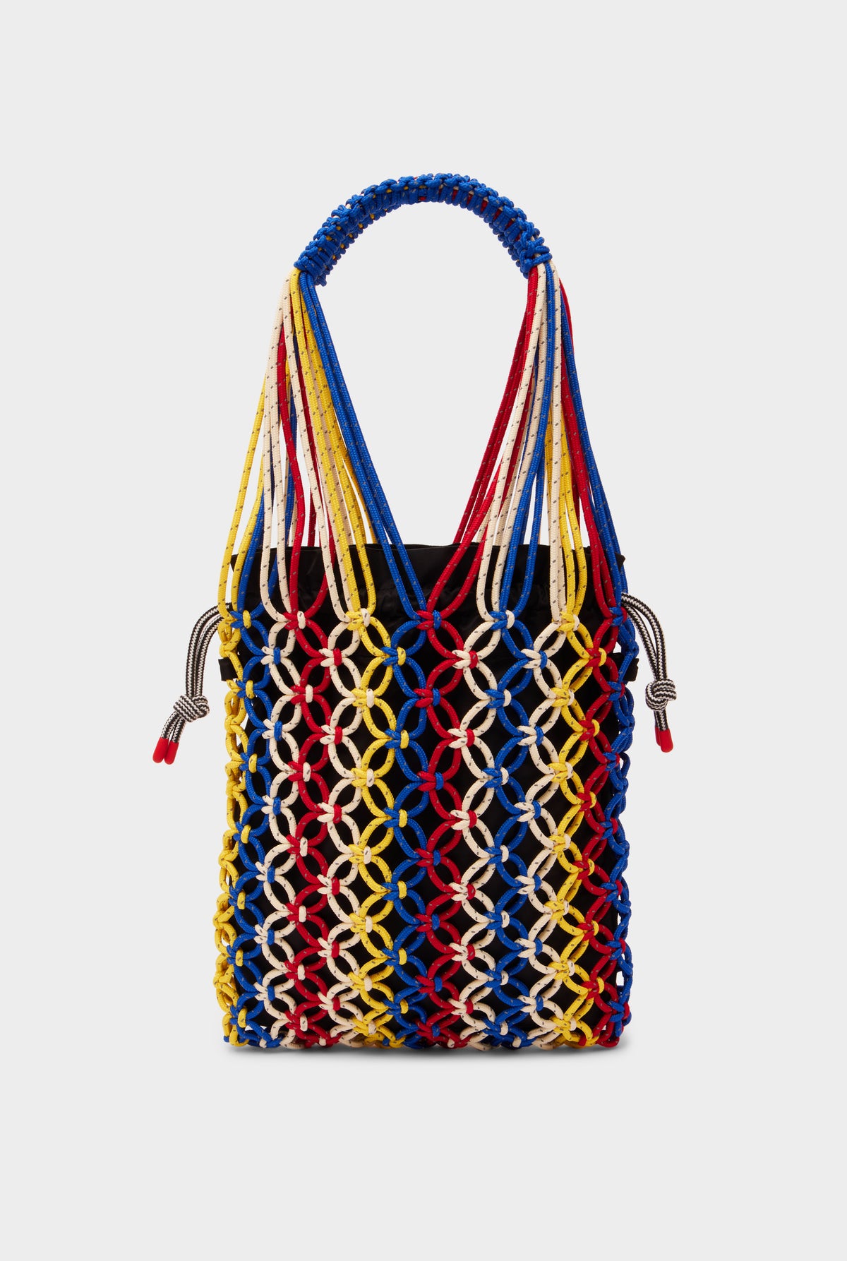 Stripe Macrame Tote - Barcelona Stripe