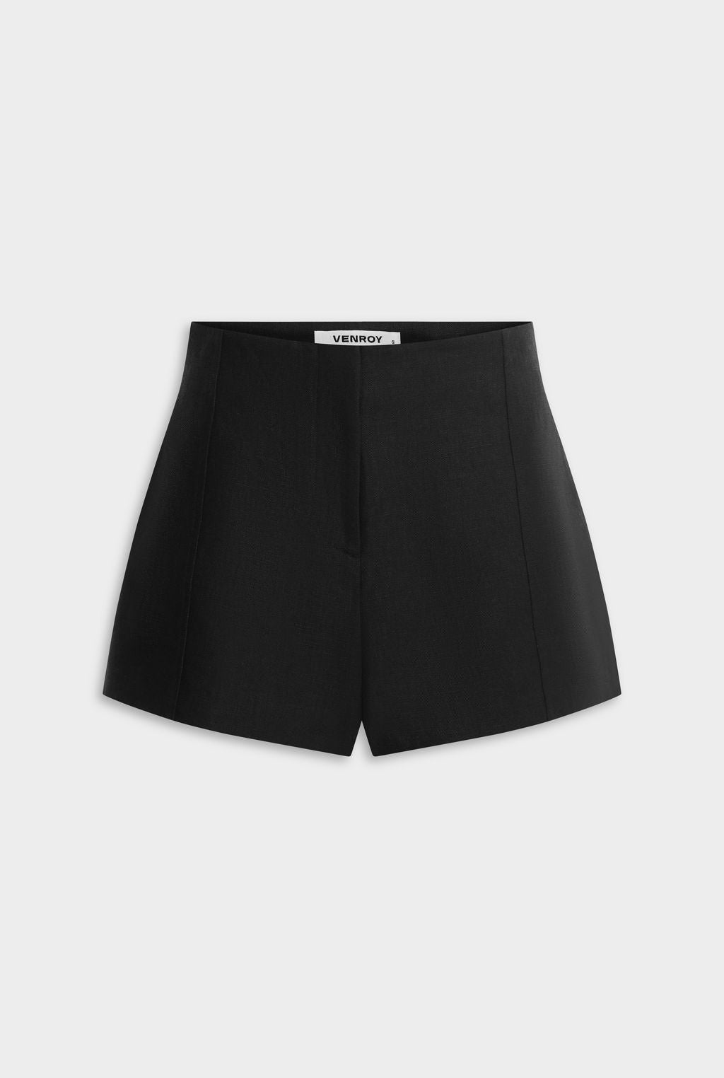 Tailored Linen Short - Black