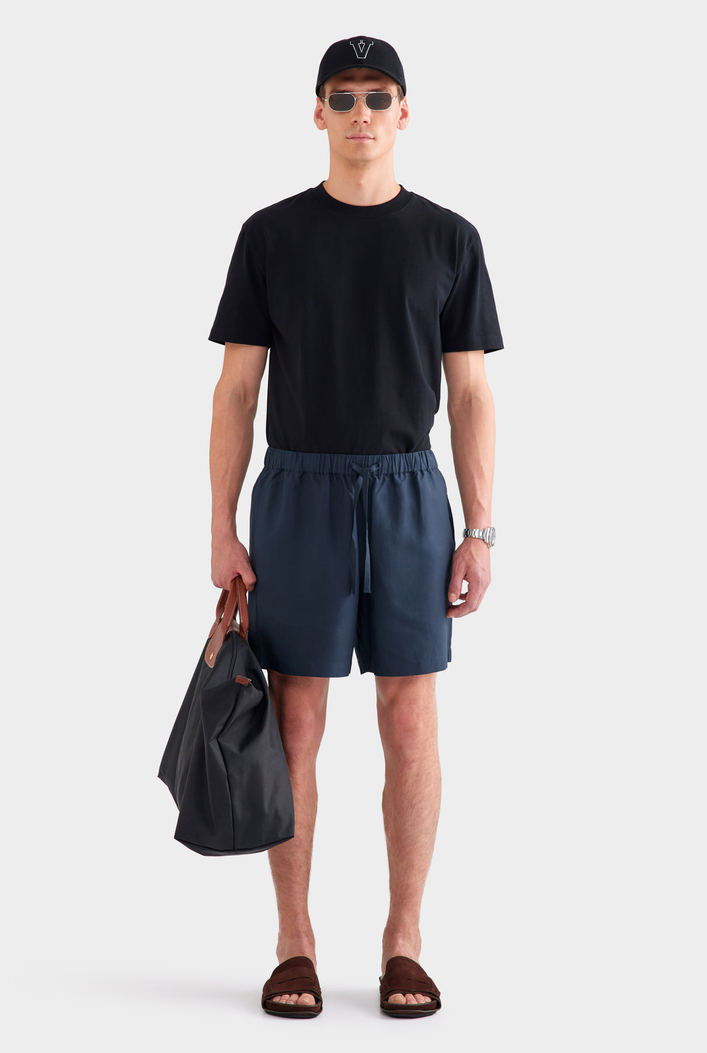 Relaxed Tencel Short - Navy
