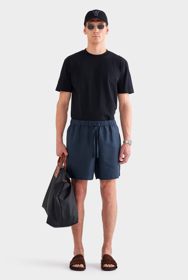 Relaxed Tencel Short - Navy