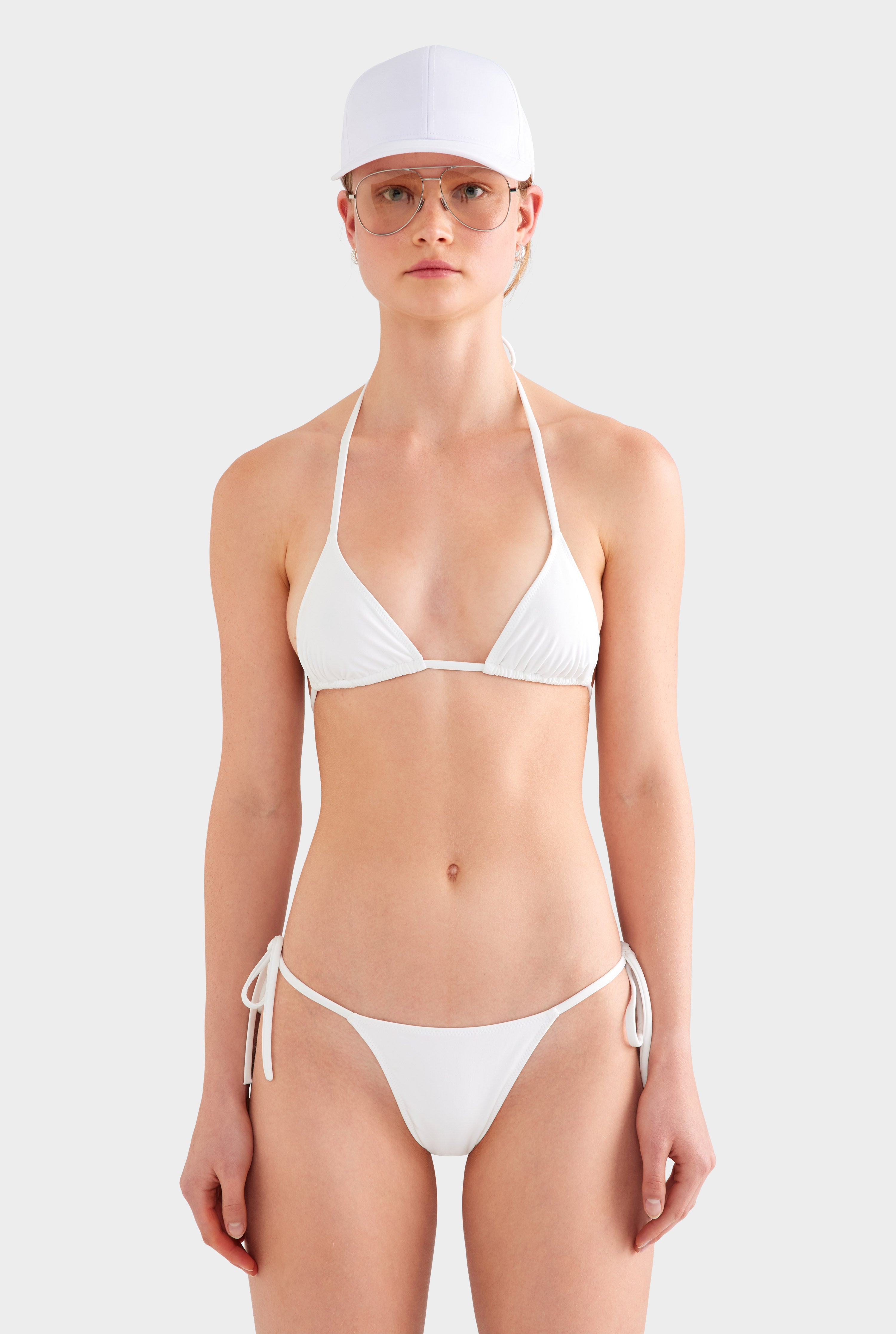 Triangle Bikini - White