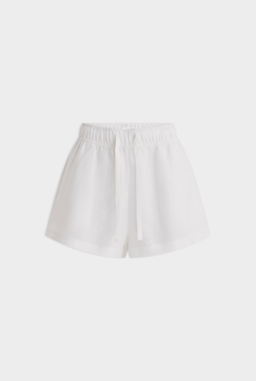 High Waisted Lounge Shorts - White
