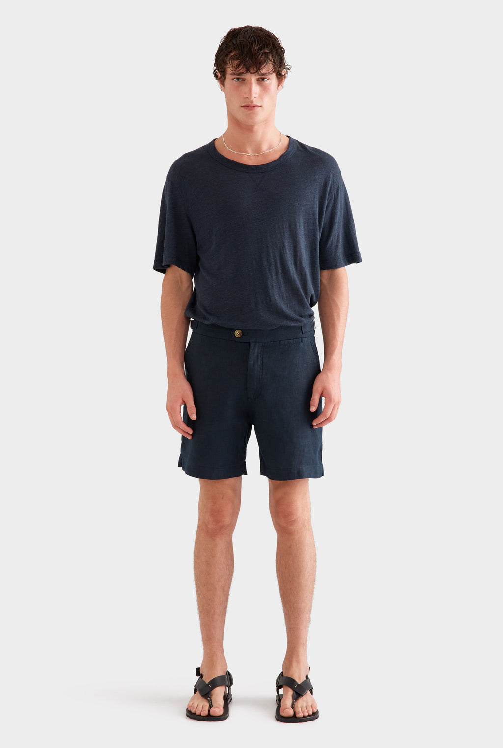 Side Tab Shorts - Navy