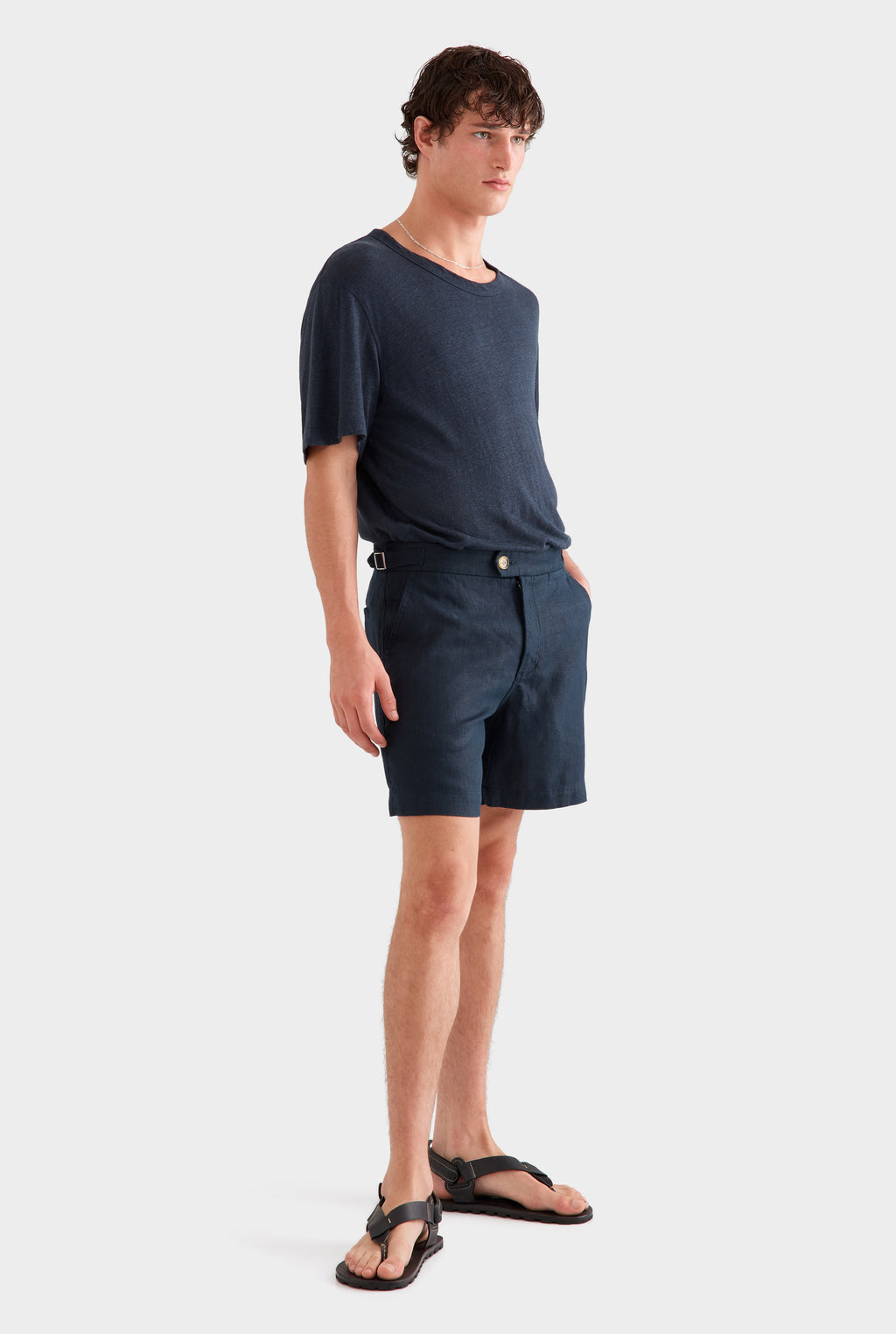 Side Tab Shorts - Navy