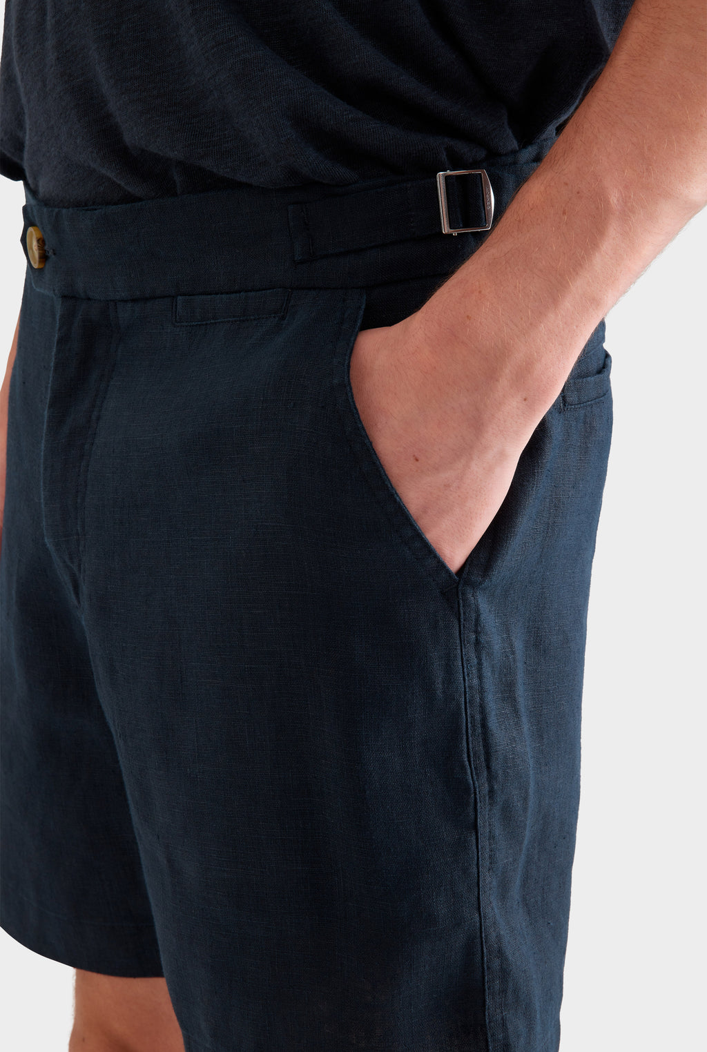 Side Tab Shorts - Navy