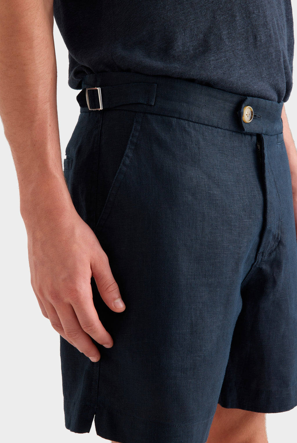 Side Tab Shorts - Navy