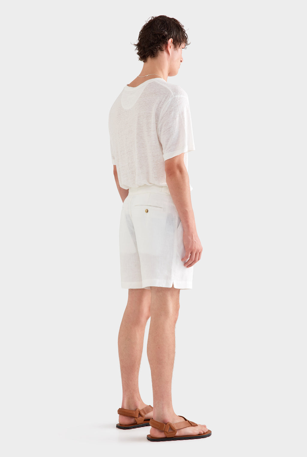 Side Tab Shorts - White